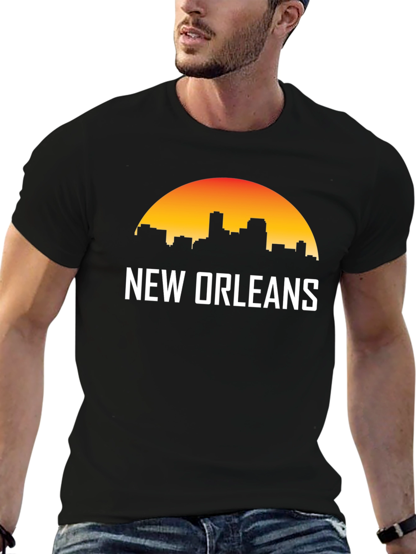 New Orleans Skyline Graphic T-Shirt
