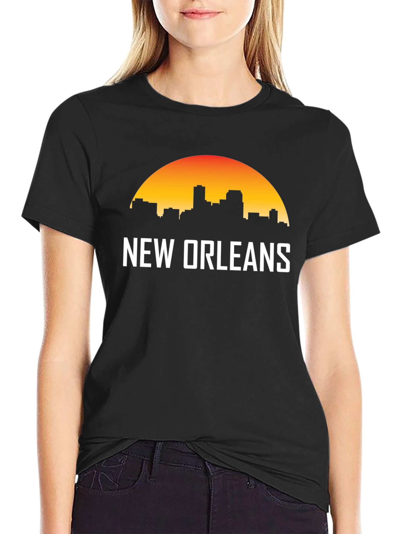 New Orleans Skyline Graphic T-Shirt