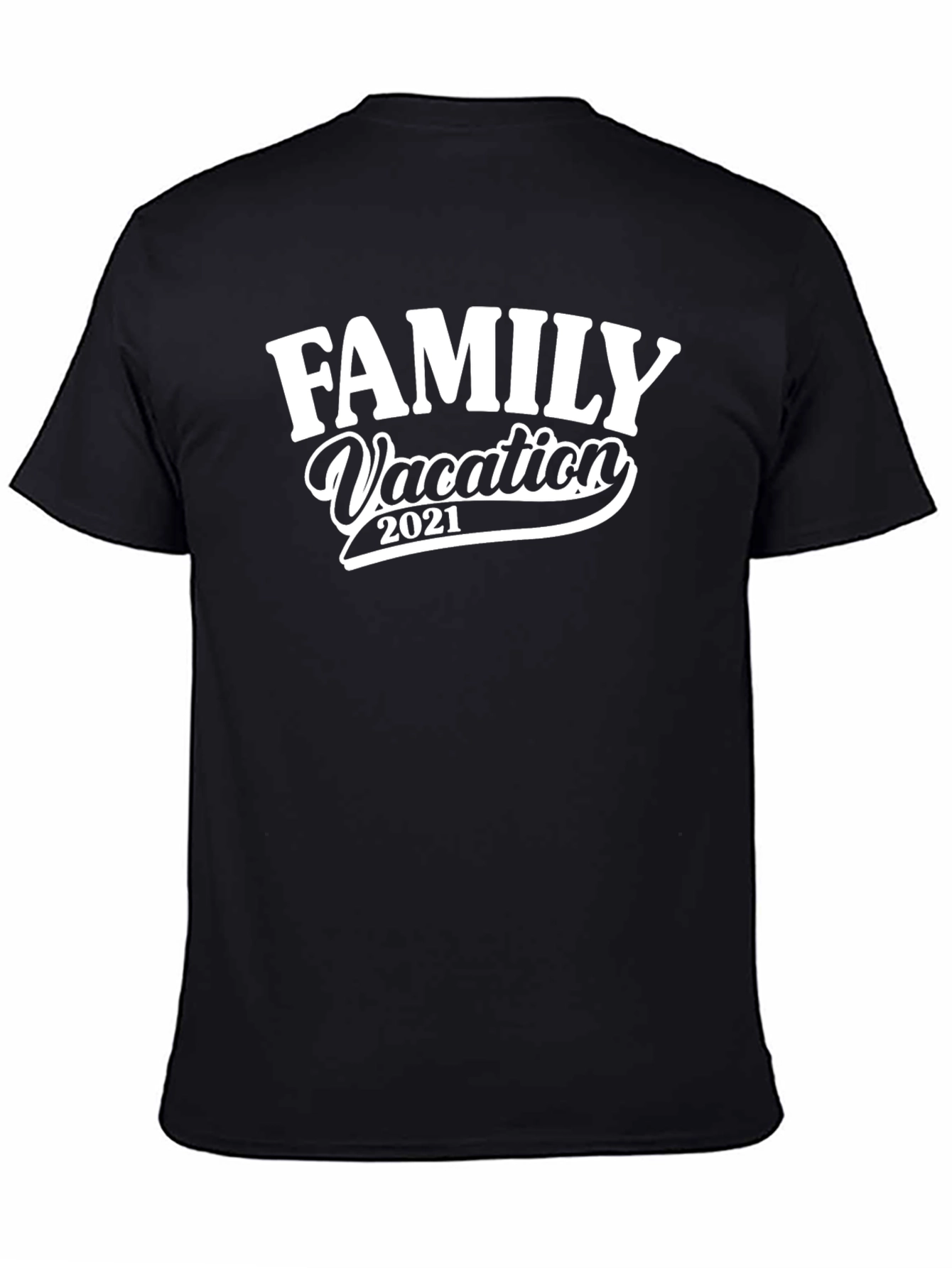Family Vacation 2021 Black T-Shirt