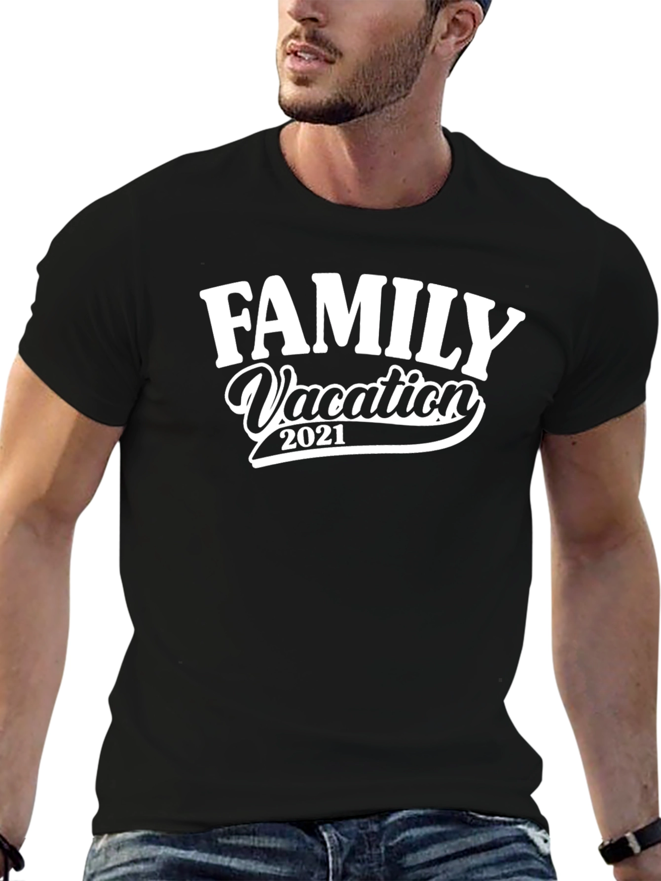 Family Vacation 2021 Black T-Shirt