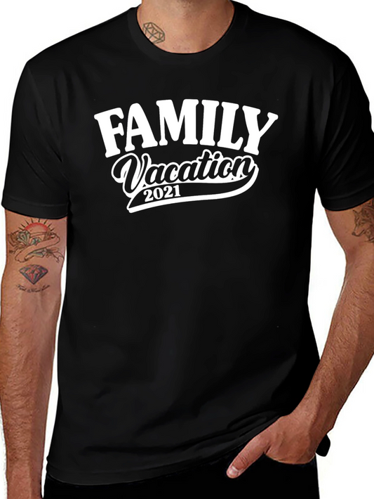 Family Vacation 2021 Black T-Shirt