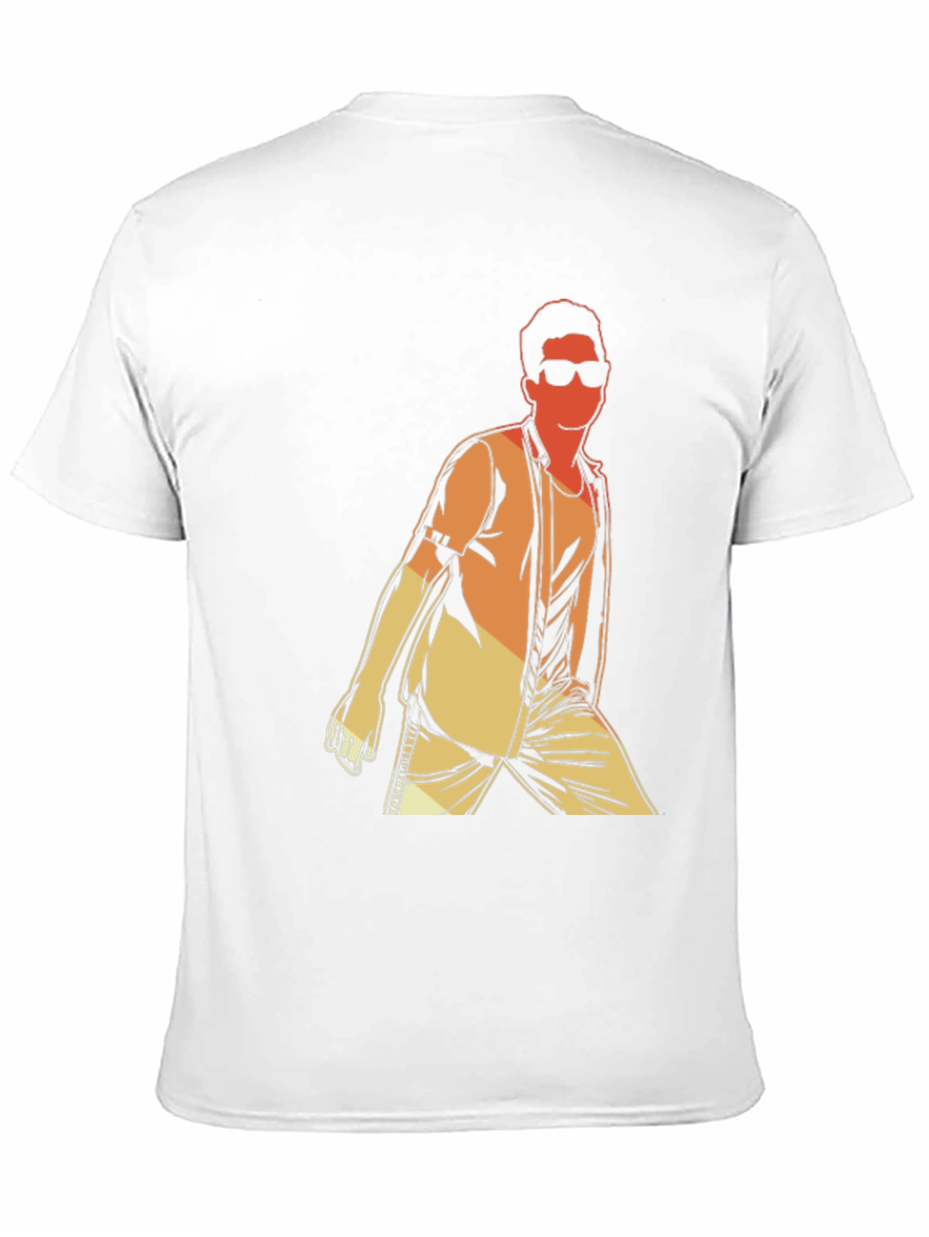 Retro Graphic Tee - Cool Man Illustration