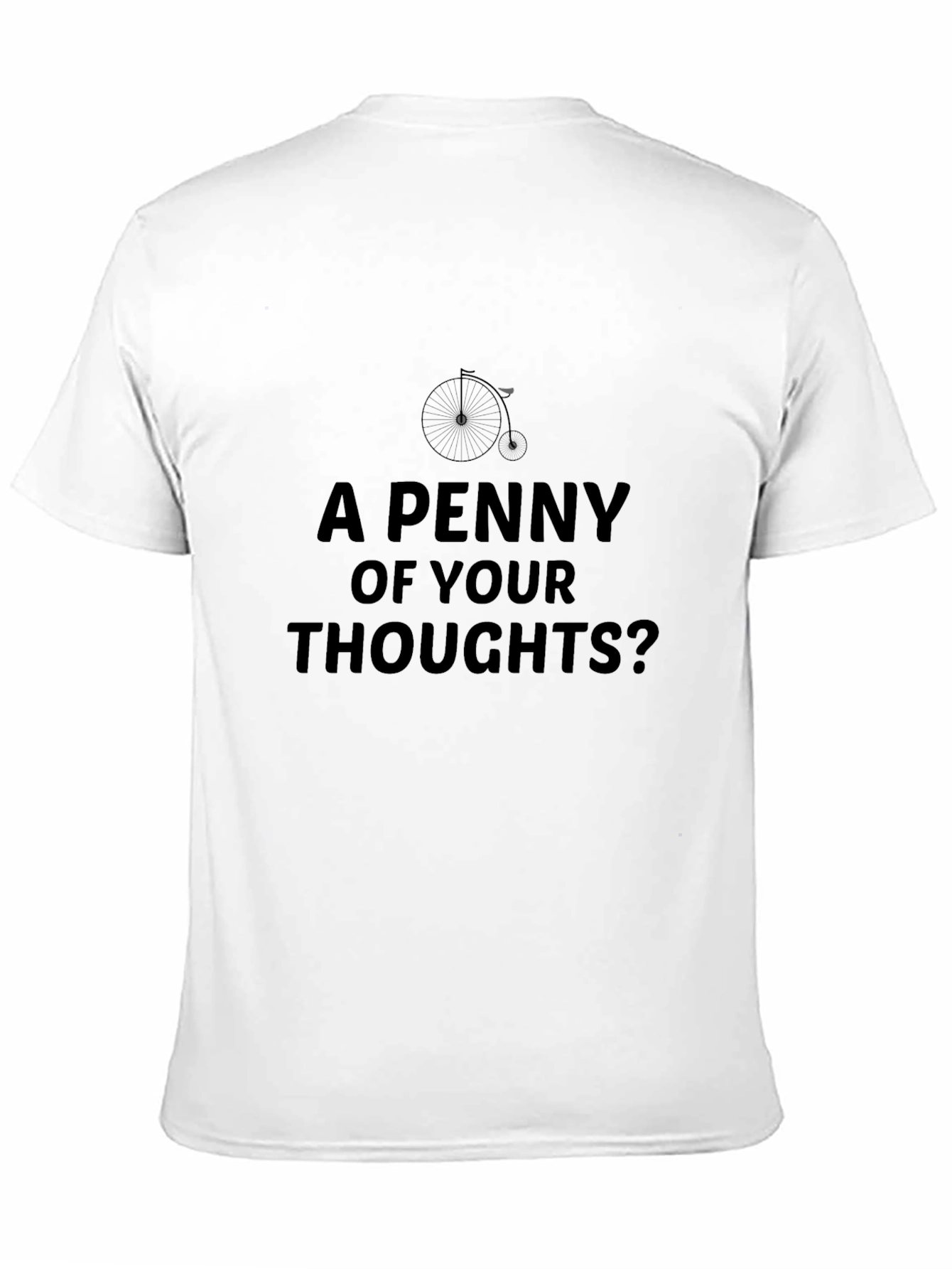 Penny Thoughts Black Graphic Tee