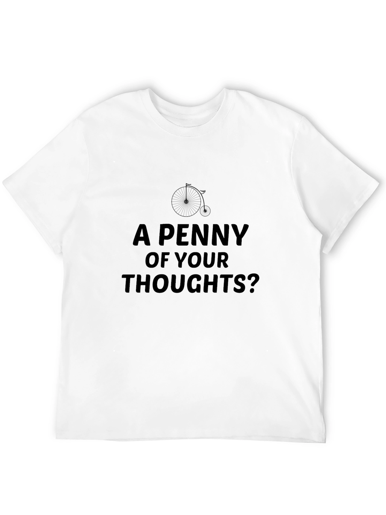 Penny Thoughts Black Graphic Tee