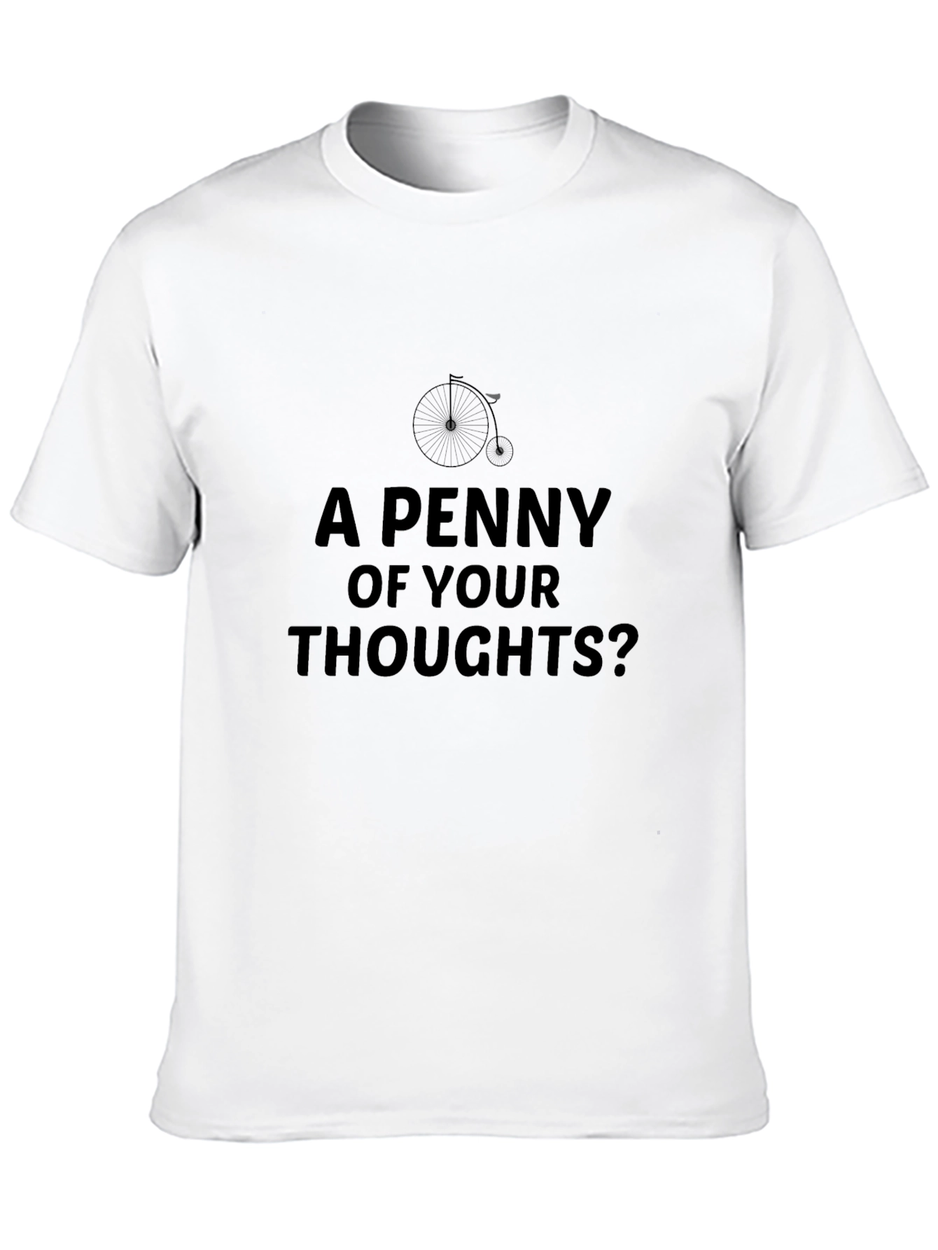 Penny Thoughts Black Graphic Tee