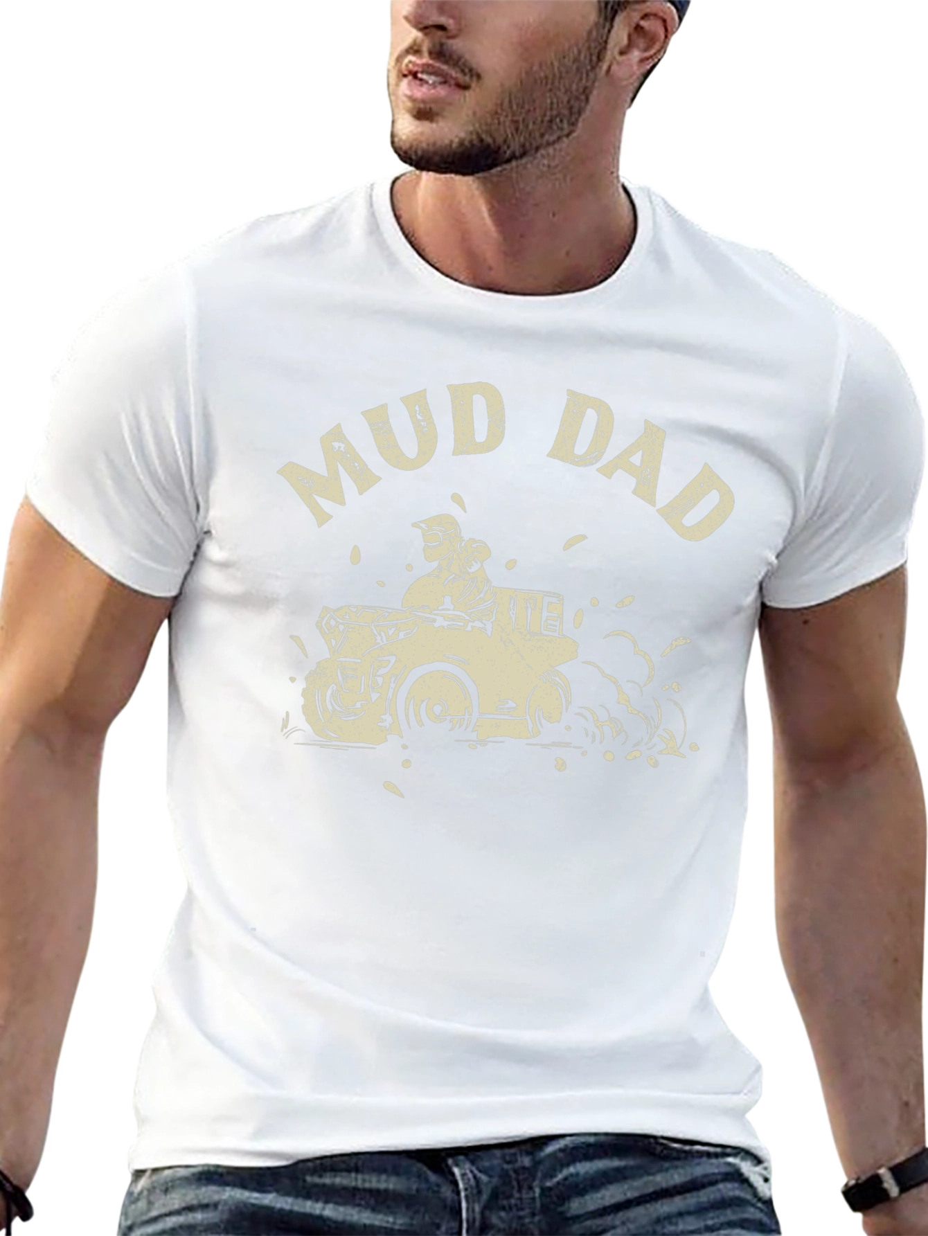 Mud Dad Off-Roading Black T-Shirt