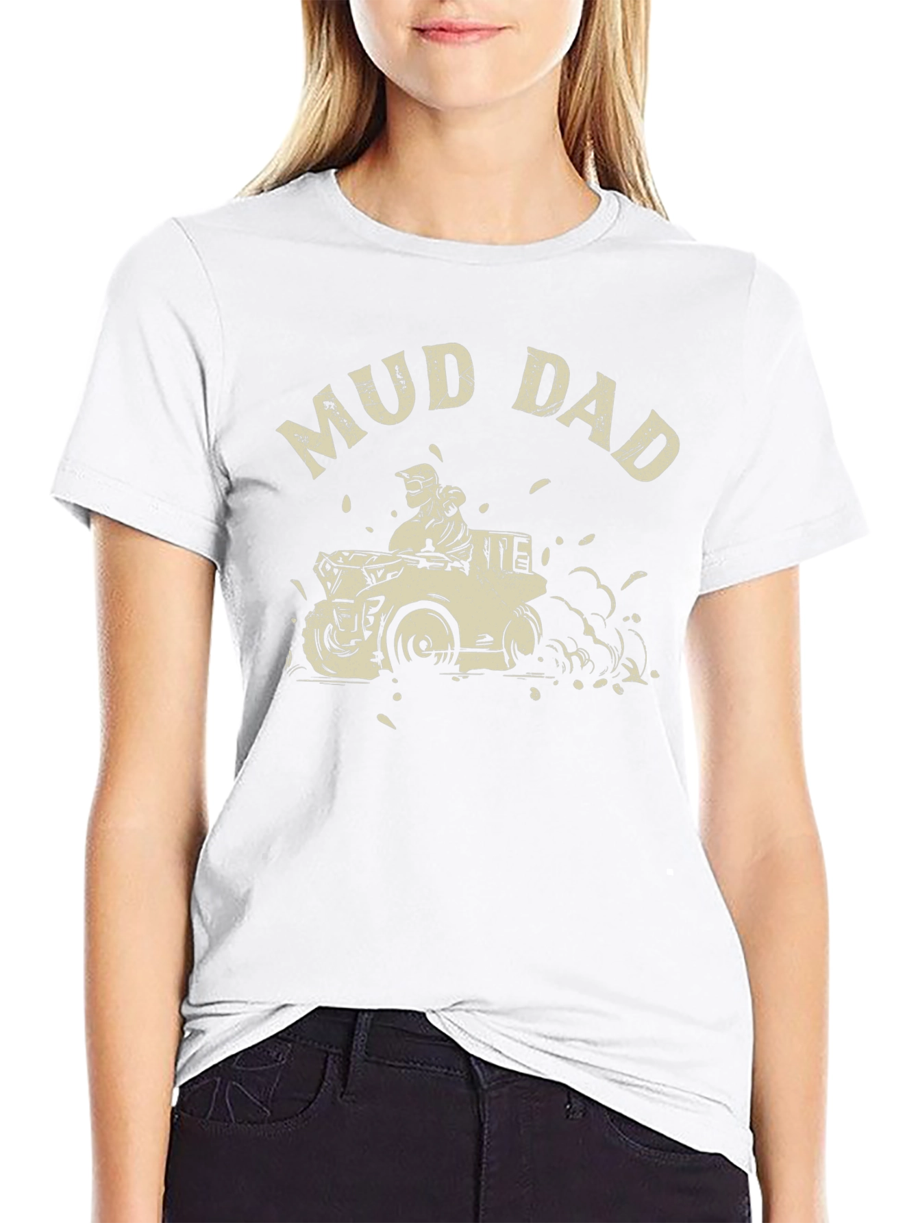Mud Dad Off-Roading Black T-Shirt