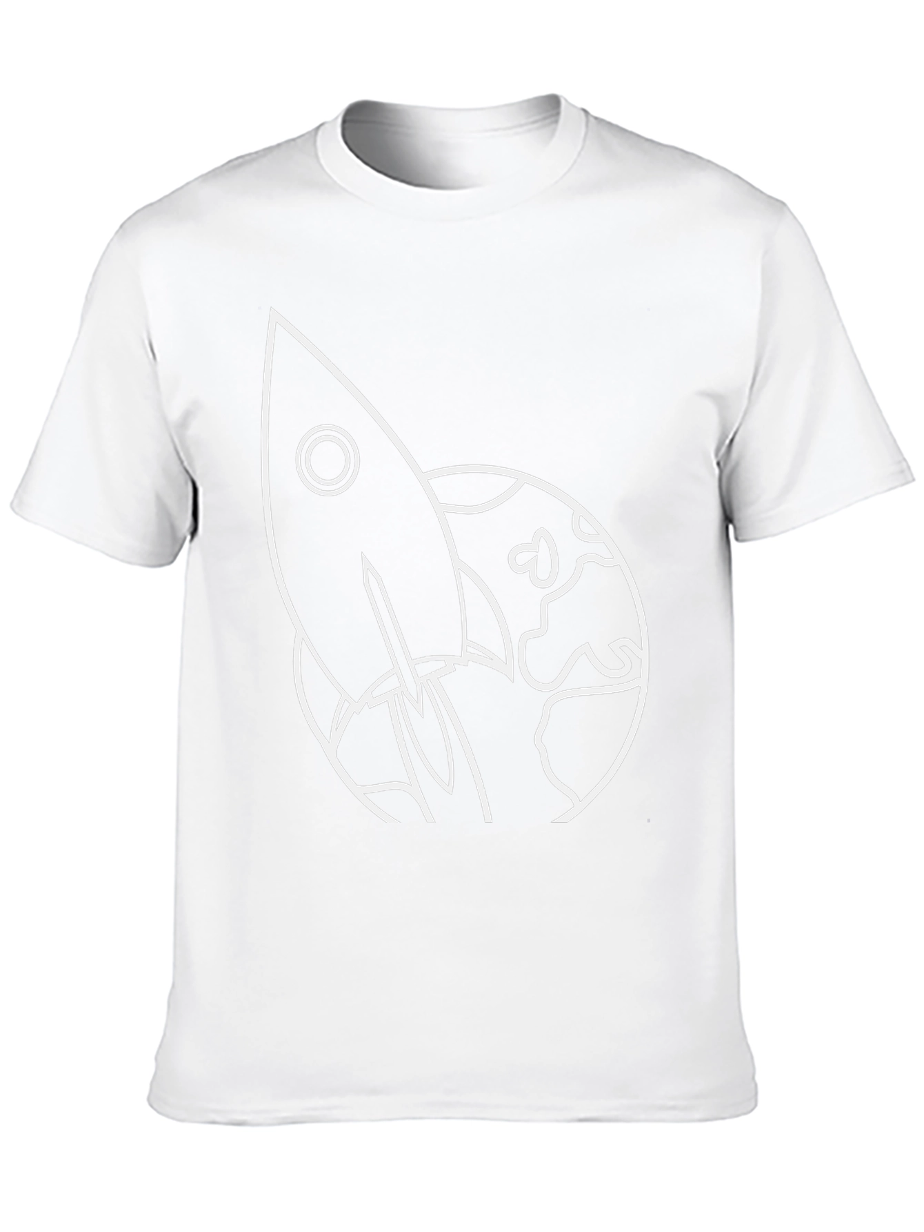 Rocket Launch Graphic Tee - Black Cotton