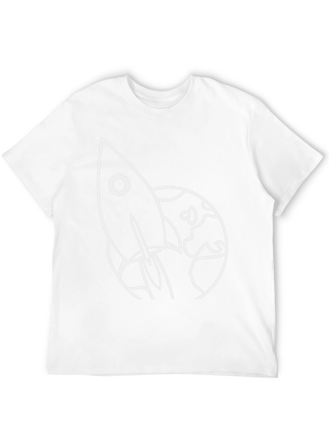 Rocket Launch Graphic Tee - Black Cotton
