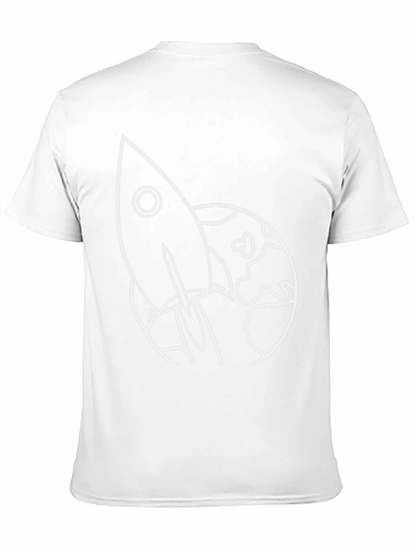 Rocket Launch Graphic Tee - Black Cotton