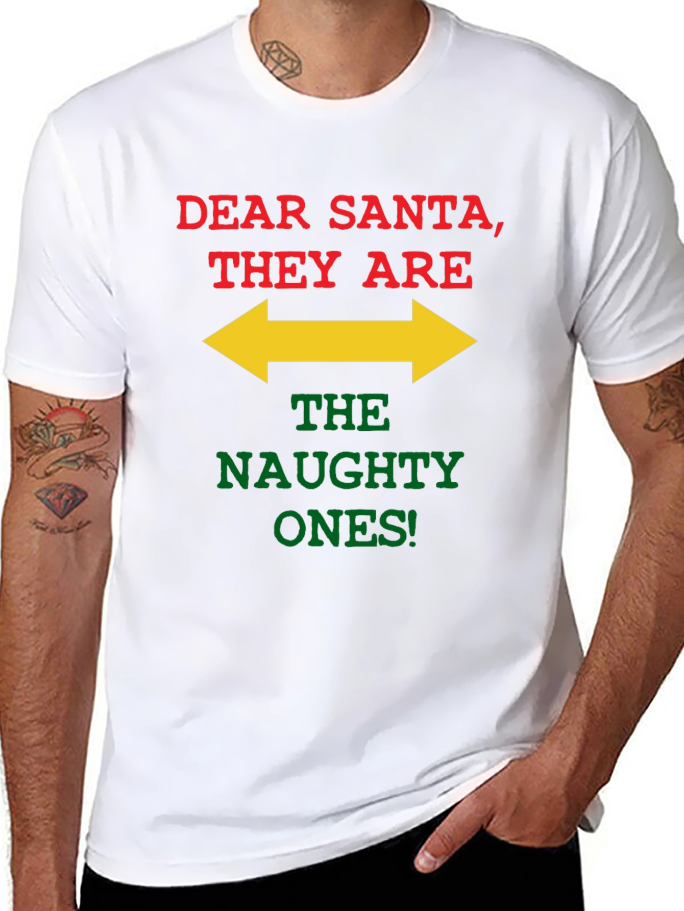 Dear Santa Naughty Ones T-Shirt
