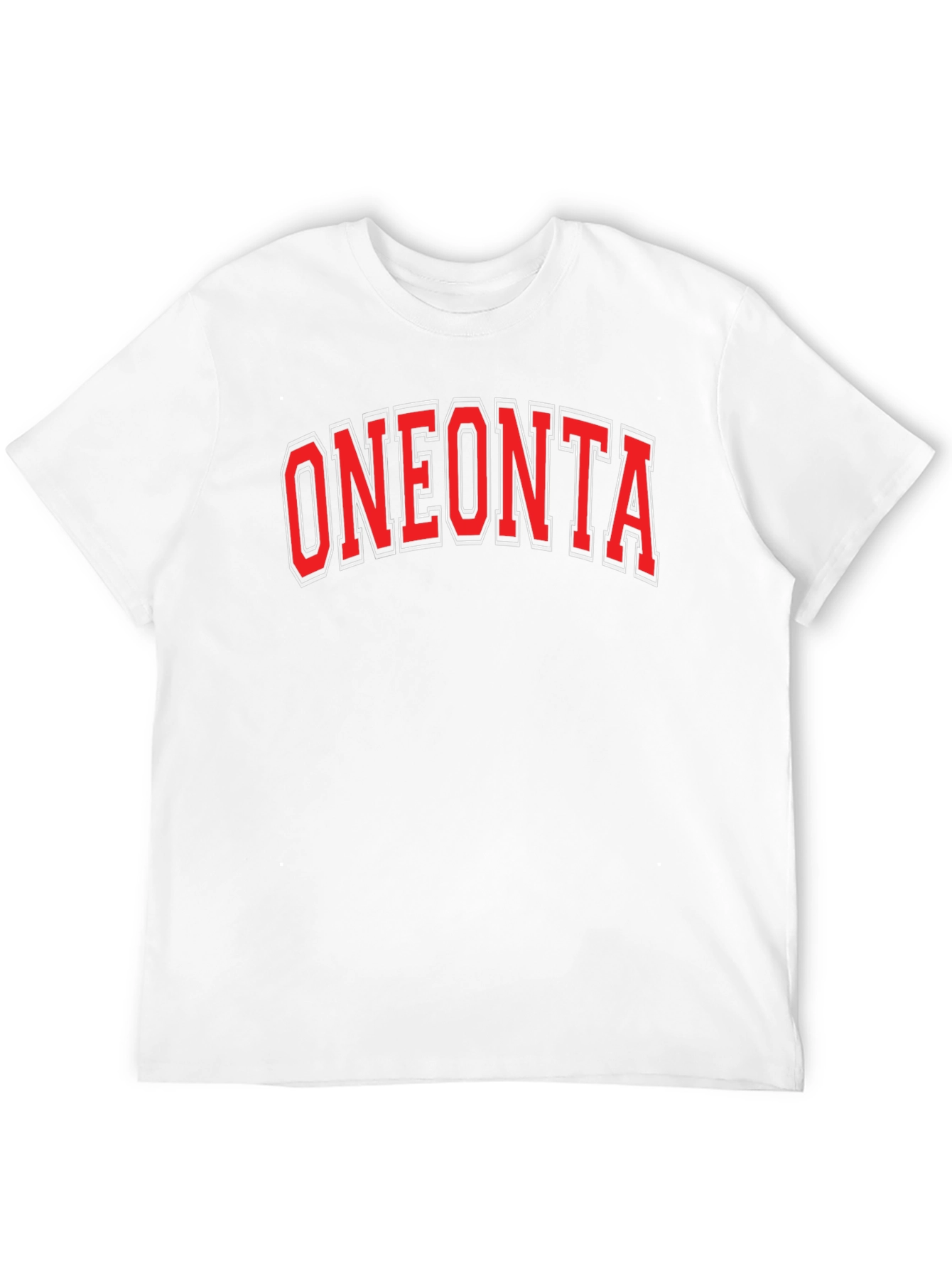 Oneonta T-Shirt - Bold Red Lettering
