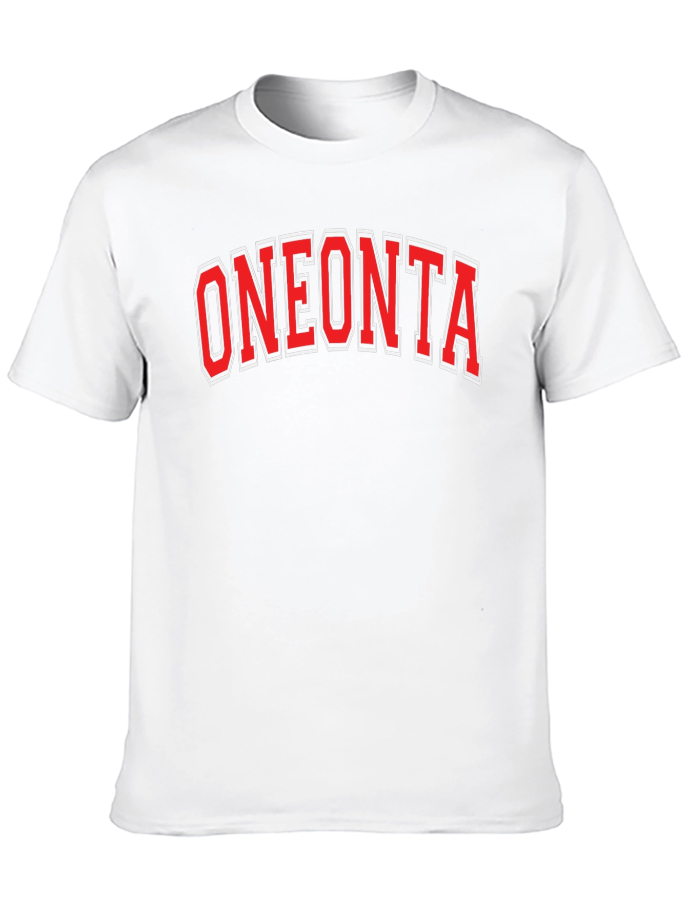 Oneonta T-Shirt - Bold Red Lettering