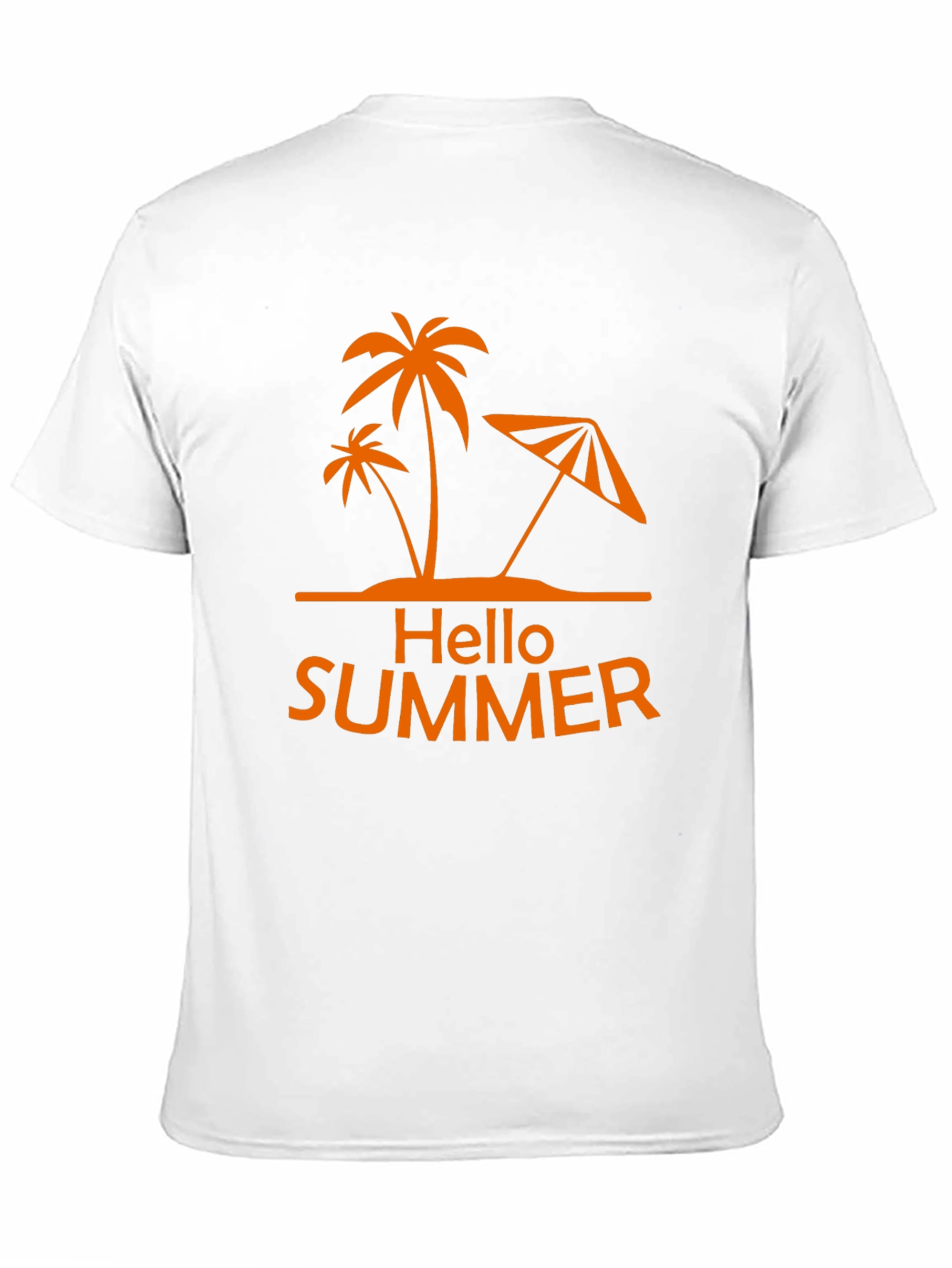 Hello Summer Palm Tree Graphic Tee