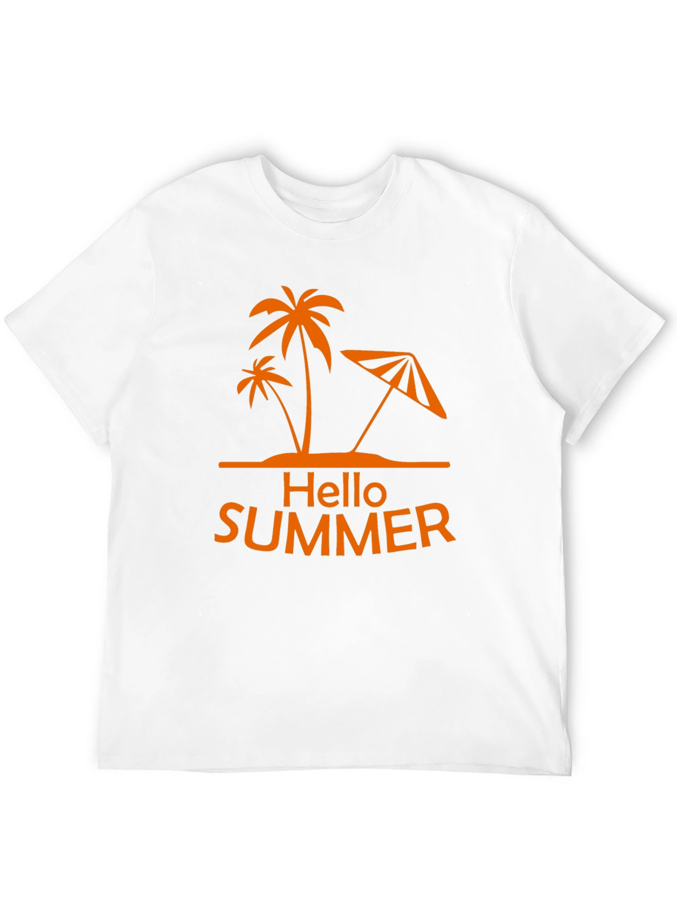 Hello Summer Palm Tree Graphic Tee