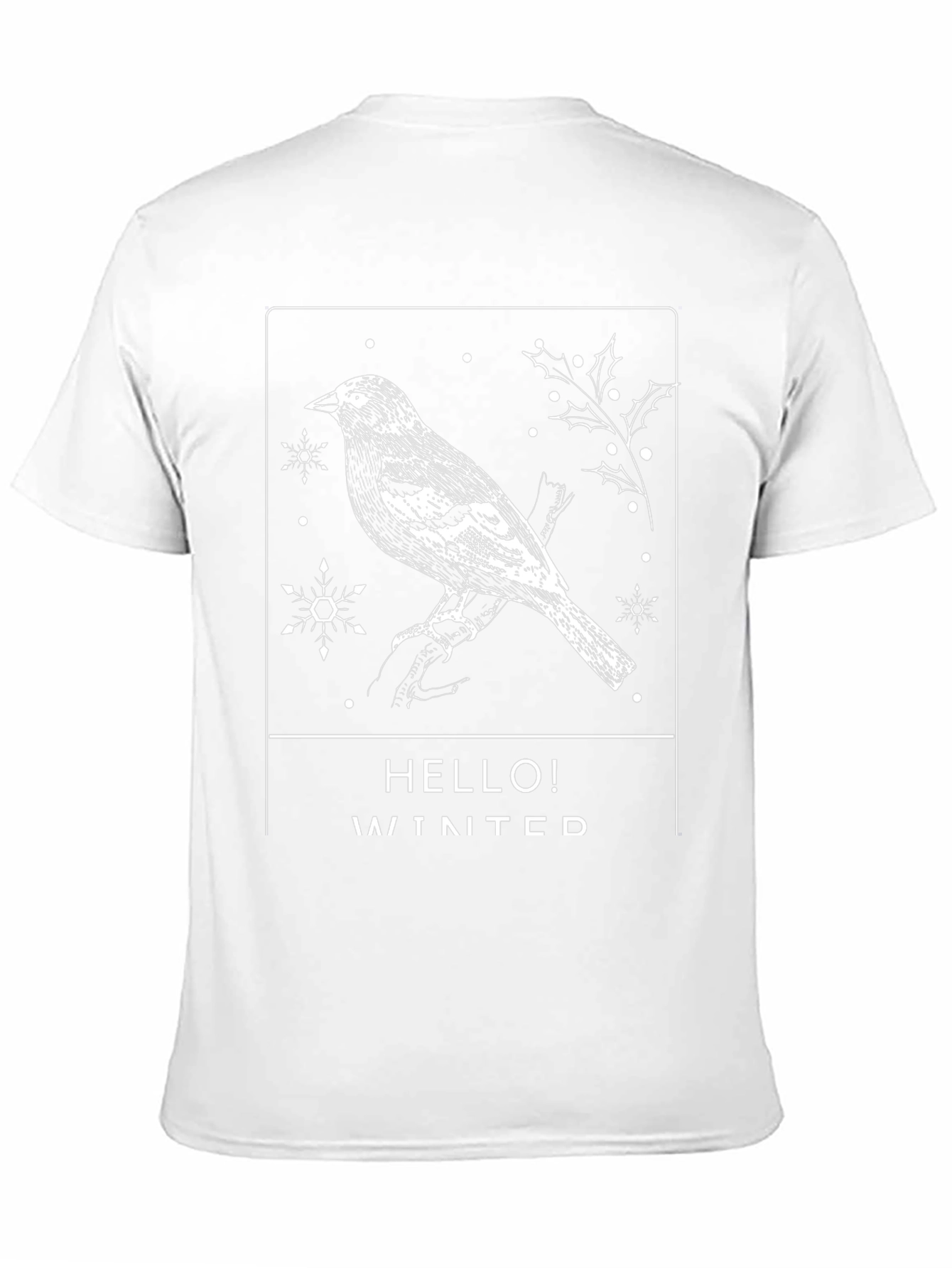 Winter Bird Graphic Tee - Holiday Season Apparel