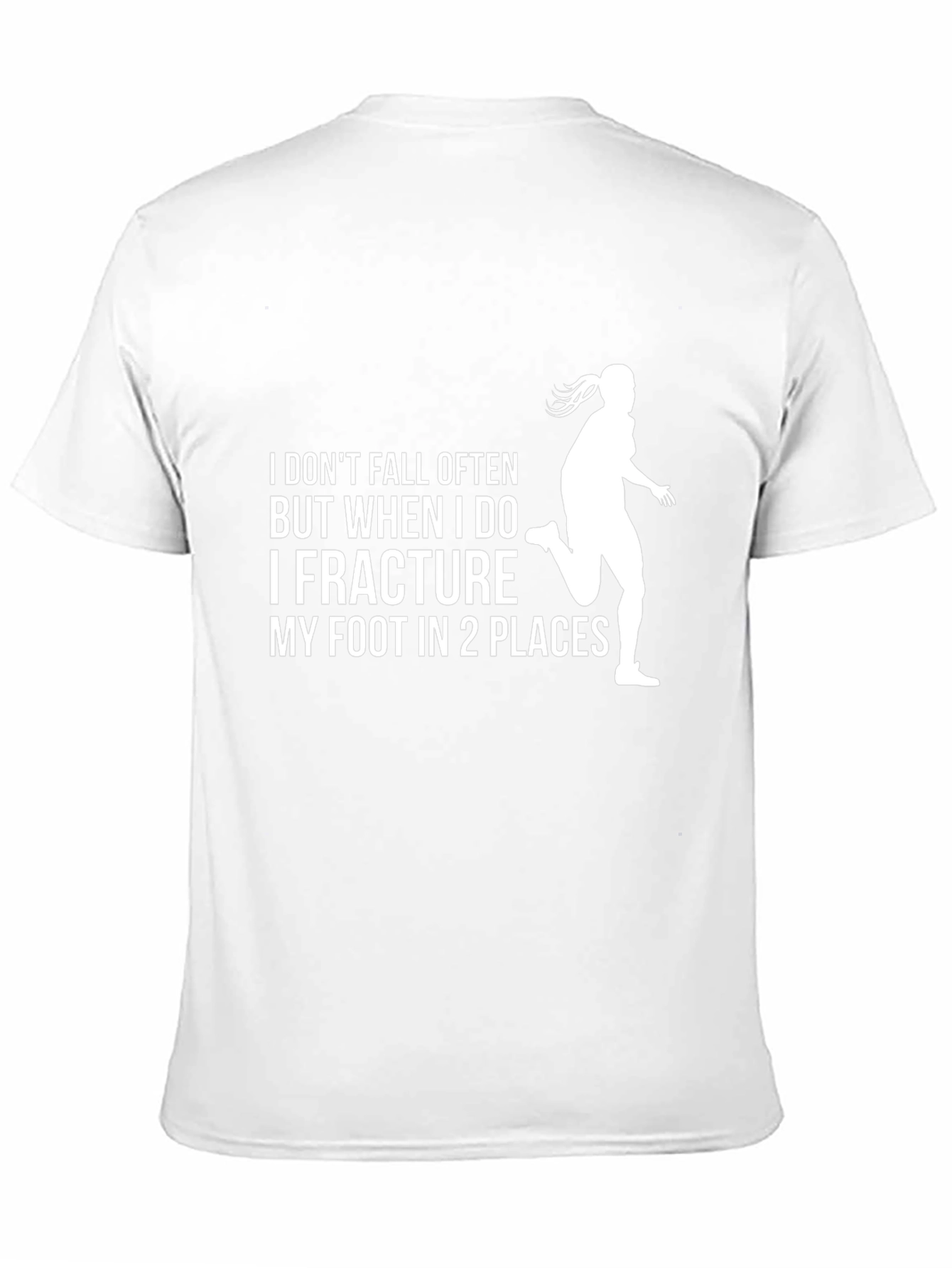 Funny Fracture T-Shirt - Runners Foot Injury Tee