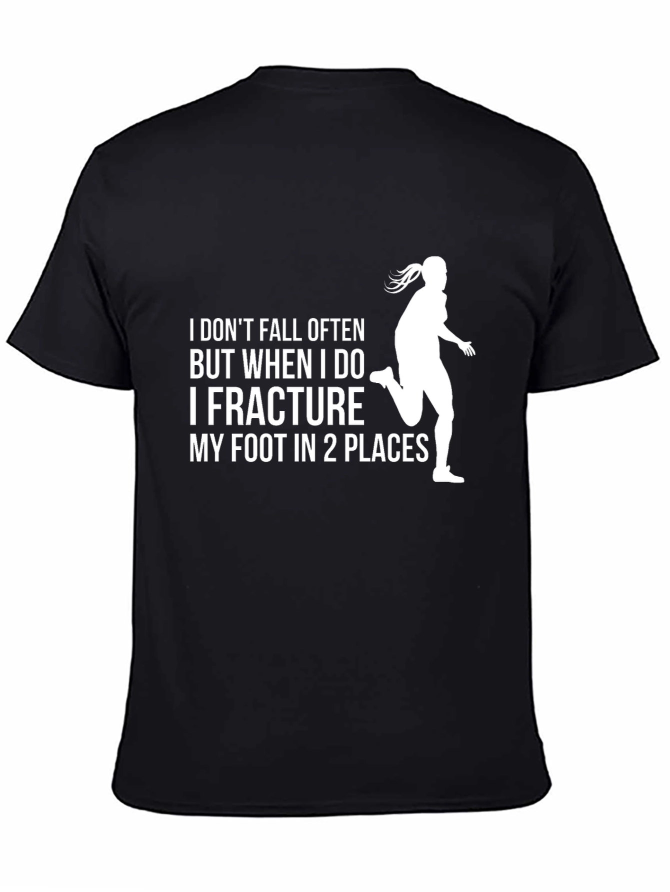Funny Fracture T-Shirt - Runners Foot Injury Tee