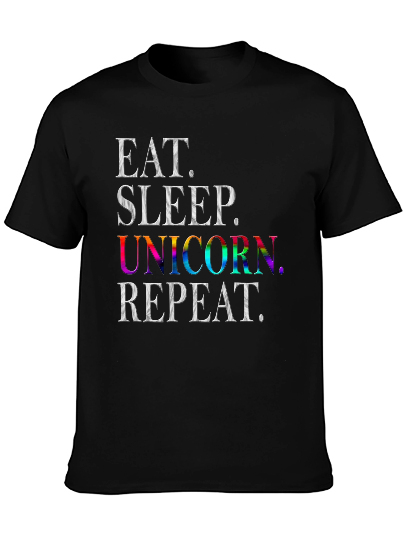 Eat Sleep Unicorn Repeat Graphic Tee