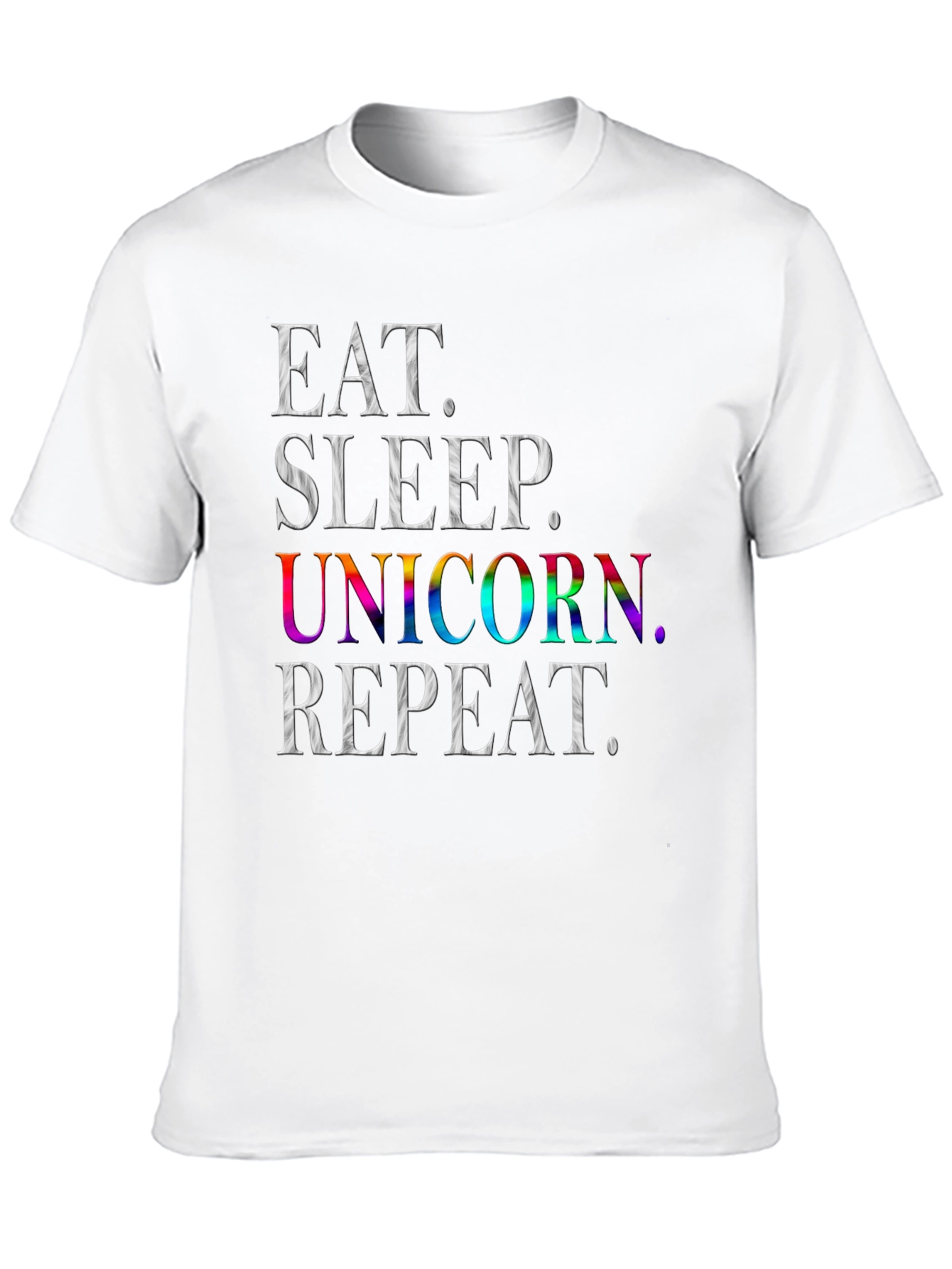 Eat Sleep Unicorn Repeat Graphic Tee