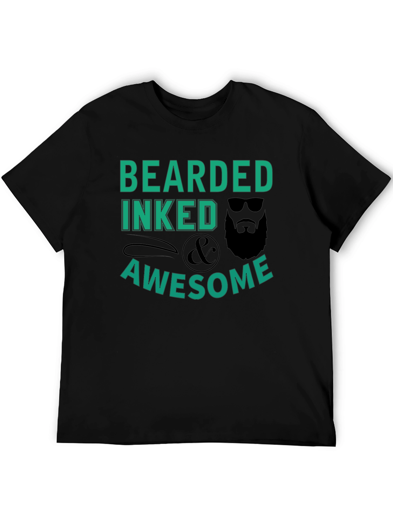Bearded Inked & Awesome Graphic T-Shirt