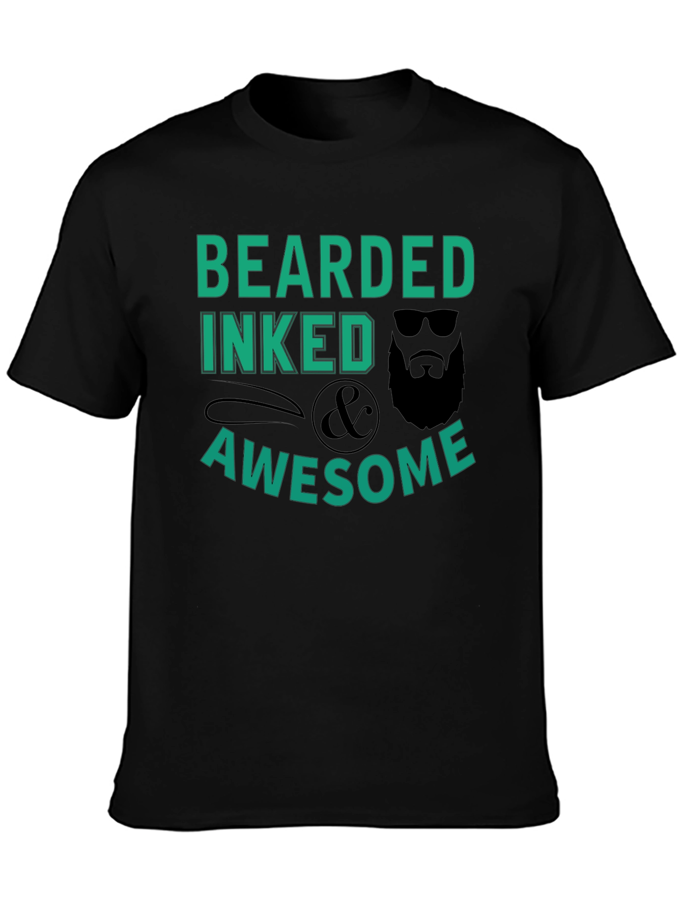 Bearded Inked & Awesome Graphic T-Shirt