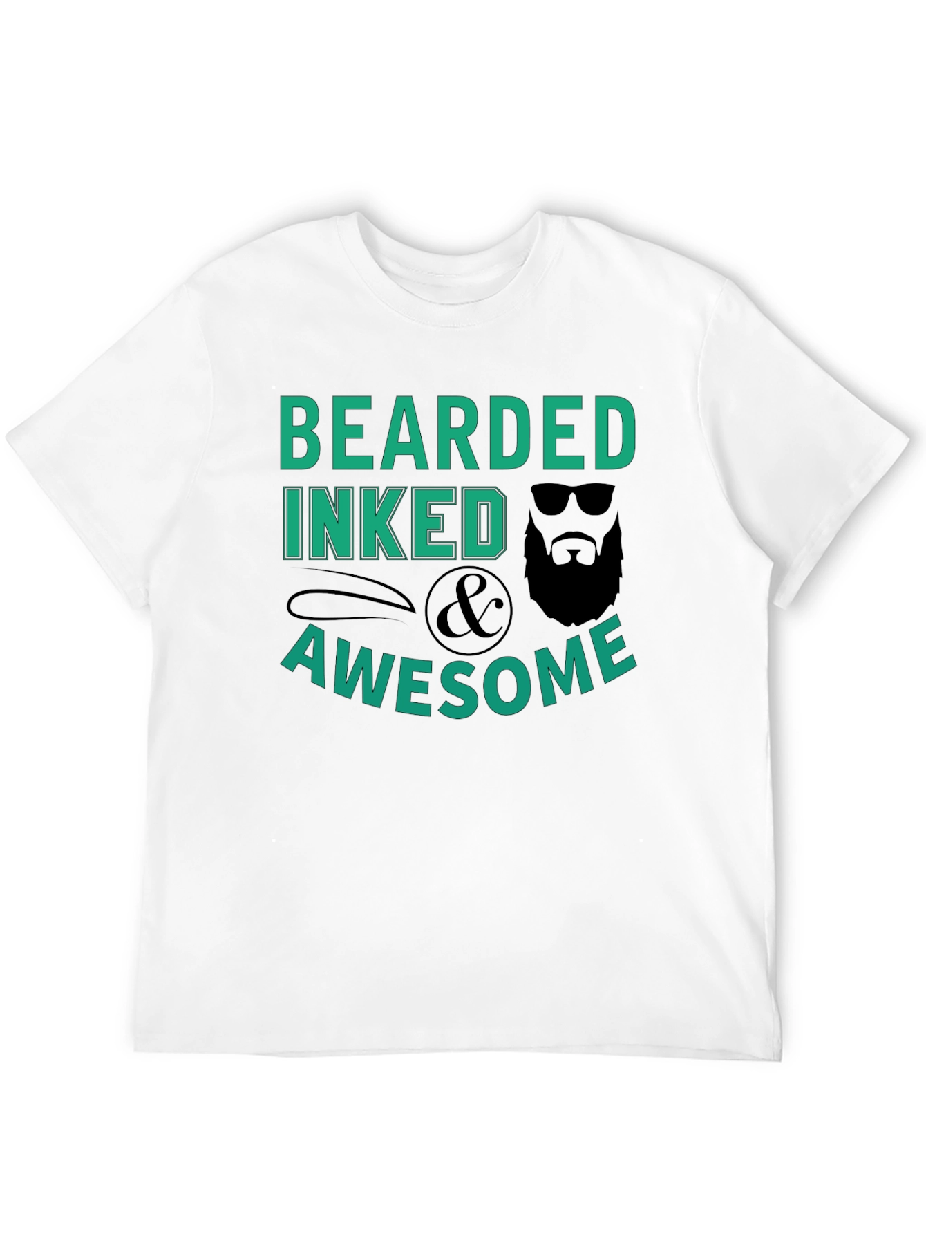 Bearded Inked & Awesome Graphic T-Shirt