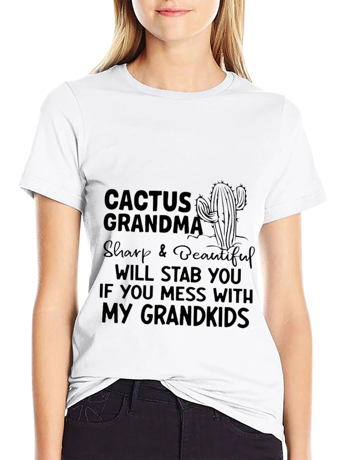 Cactus Grandma Graphic Tee - Sharp & Beautiful