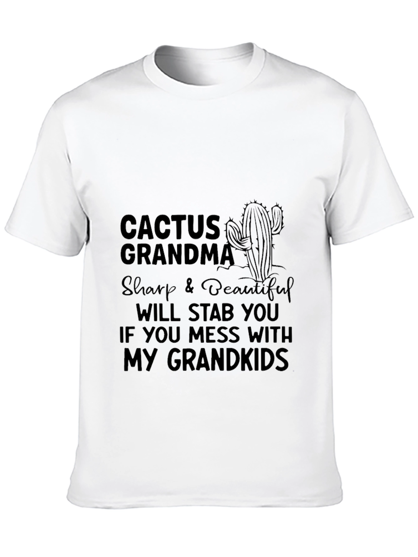 Cactus Grandma Graphic Tee - Sharp & Beautiful