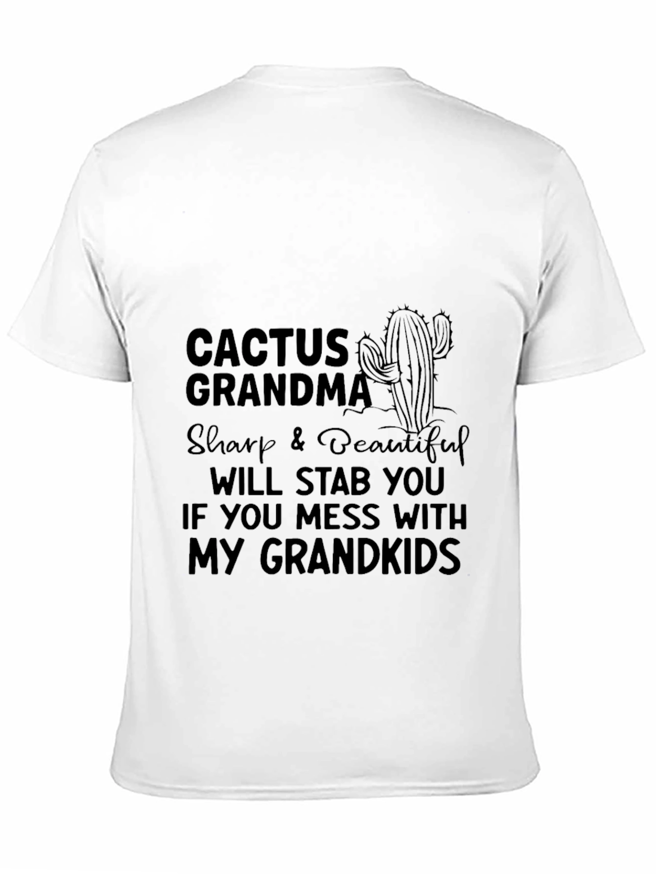Cactus Grandma Graphic Tee - Sharp & Beautiful