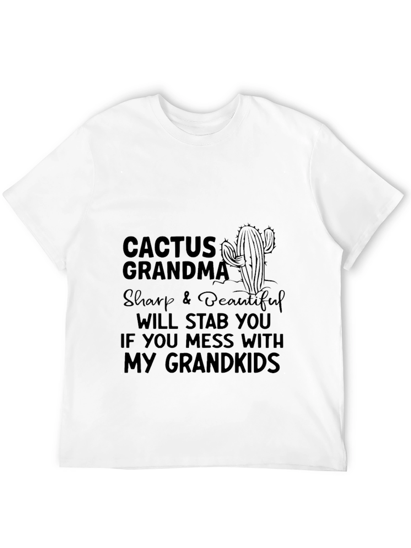 Cactus Grandma Graphic Tee - Sharp & Beautiful