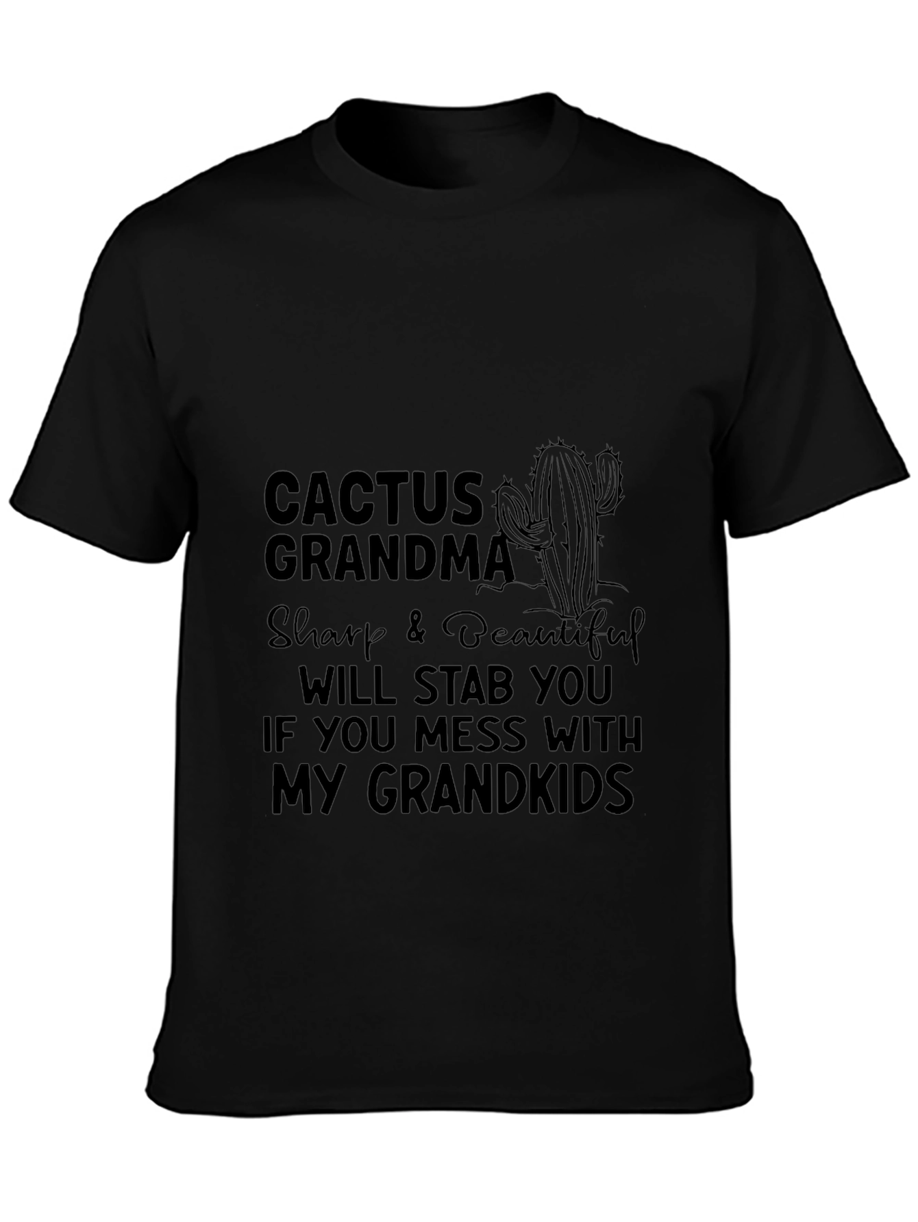 Cactus Grandma Graphic Tee - Sharp & Beautiful