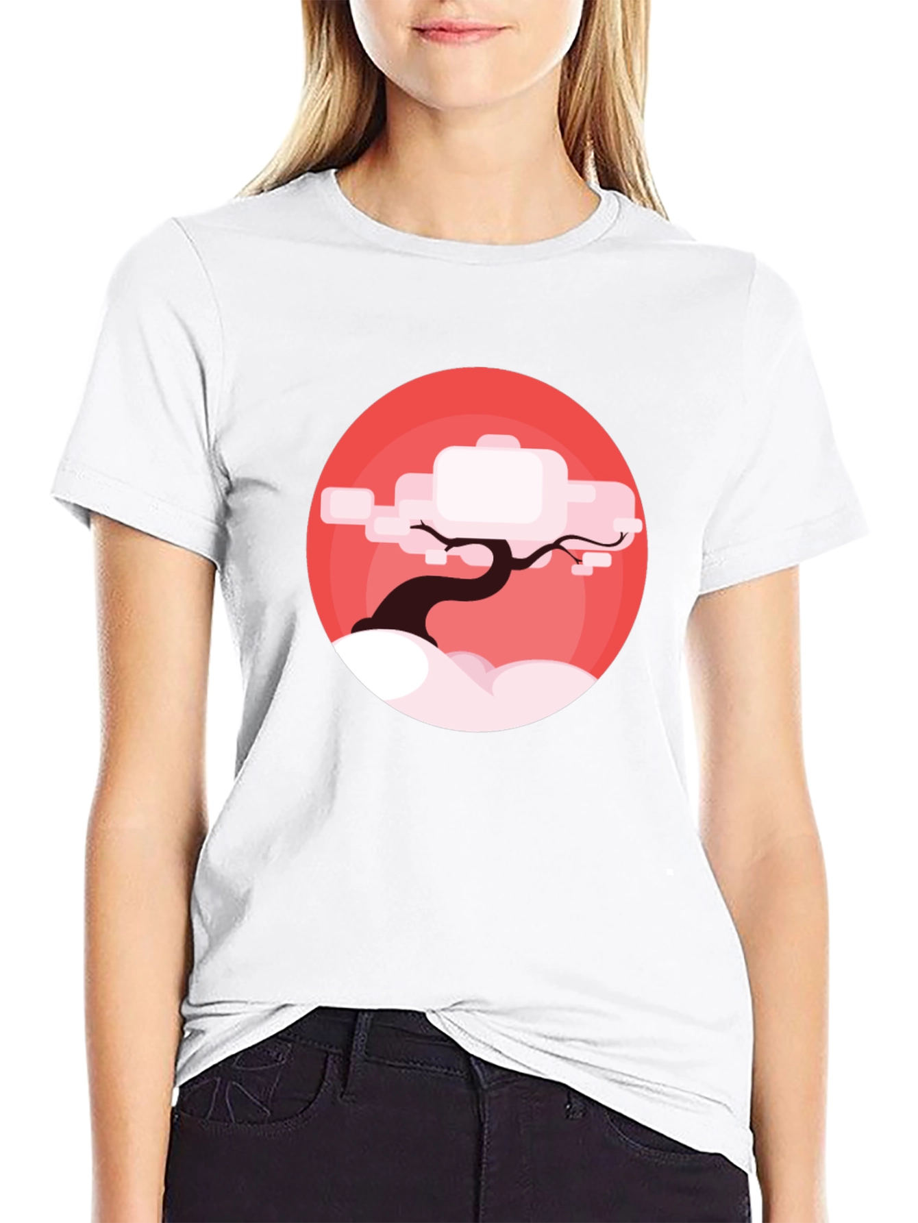 Zen Tree Graphic T-Shirt - Black