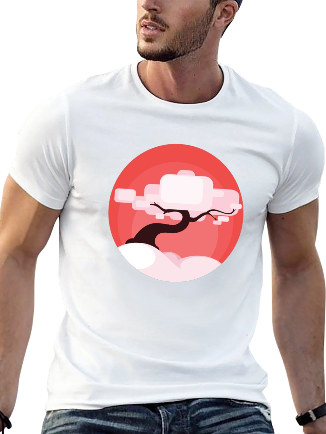 Zen Tree Graphic T-Shirt - Black