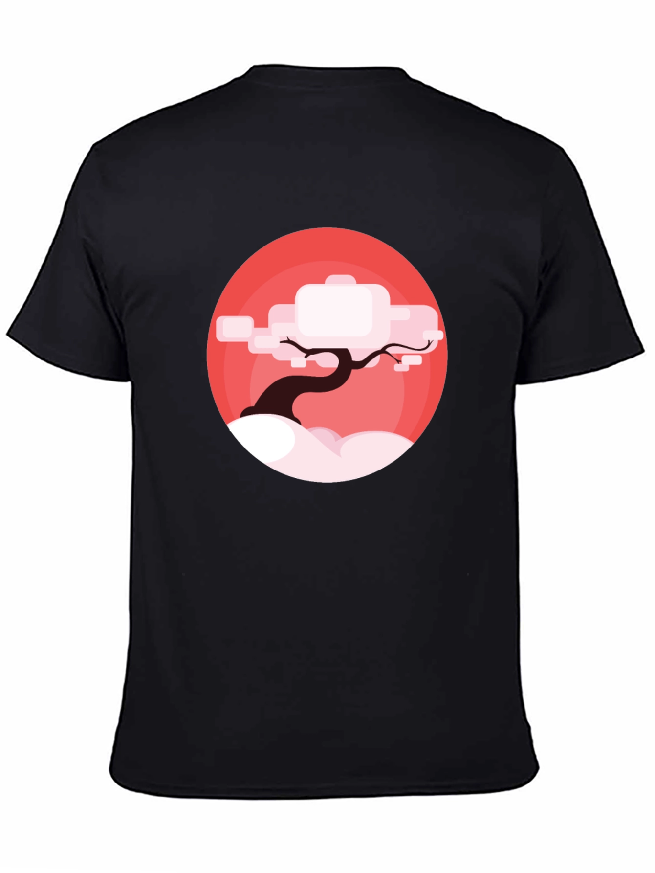 Zen Tree Graphic T-Shirt - Black