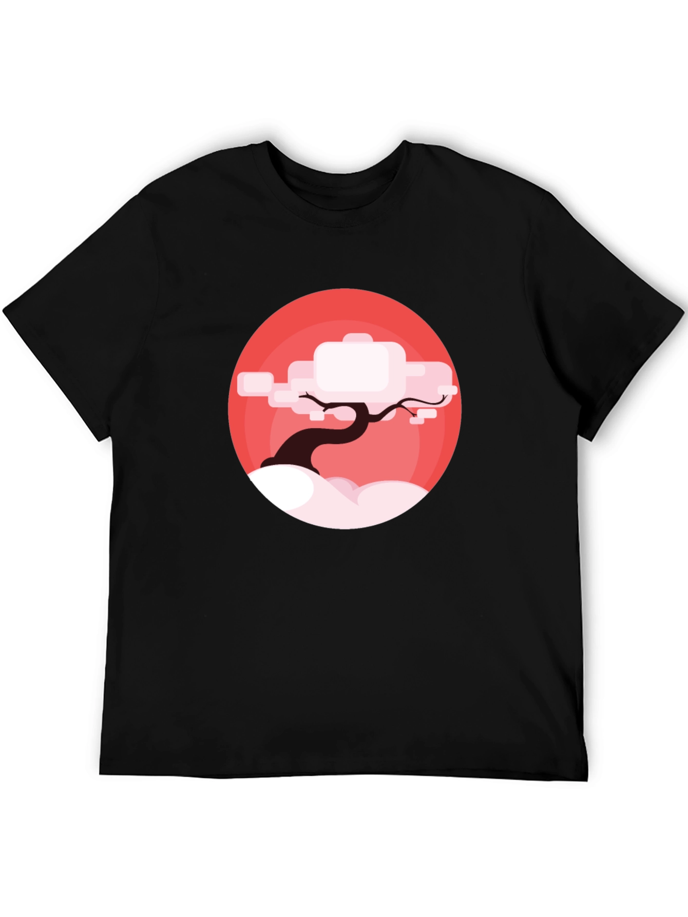 Zen Tree Graphic T-Shirt - Black