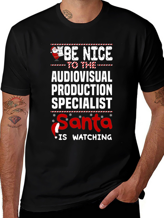 Audiovisual Production Specialist Santa T-Shirt