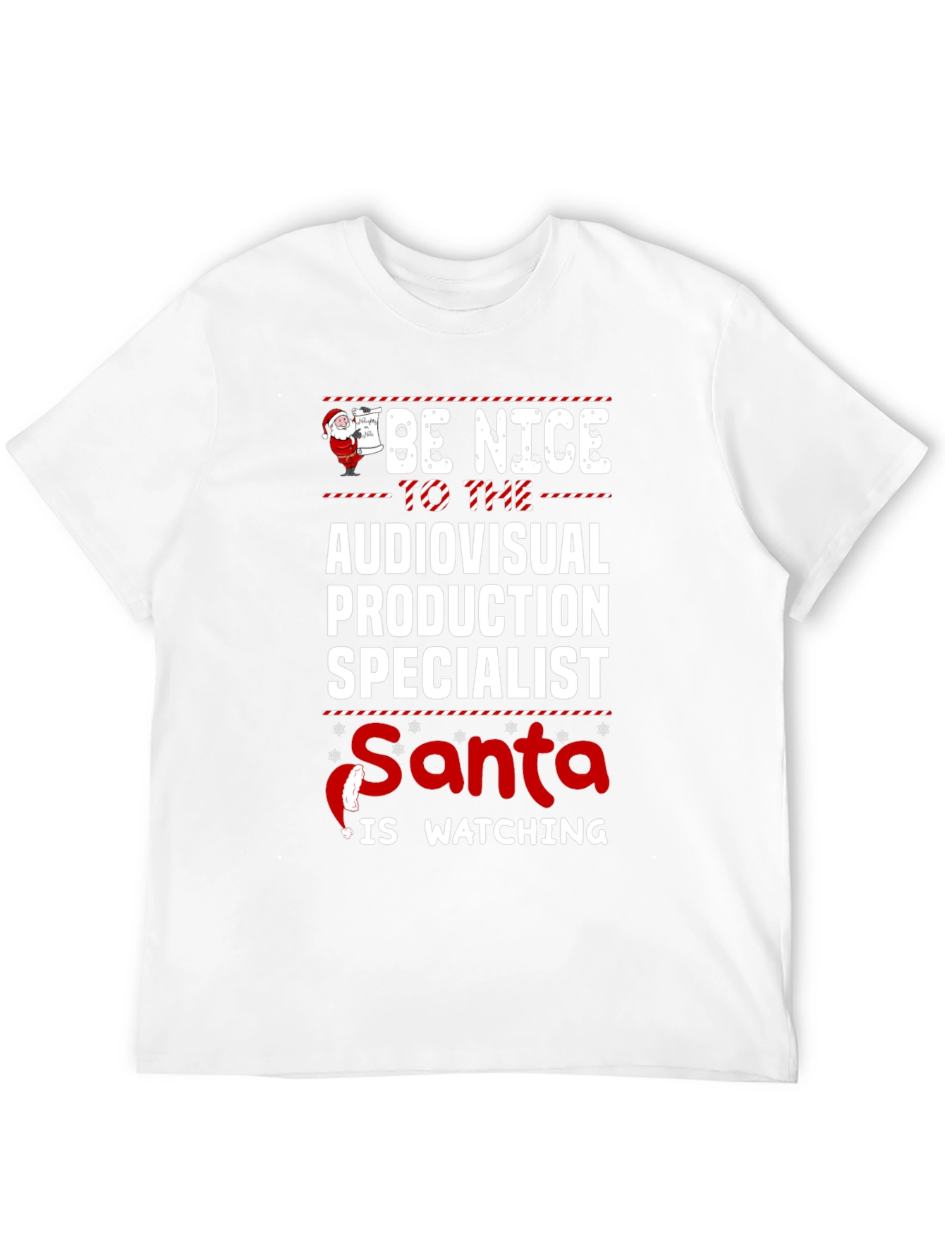 Audiovisual Production Specialist Santa T-Shirt