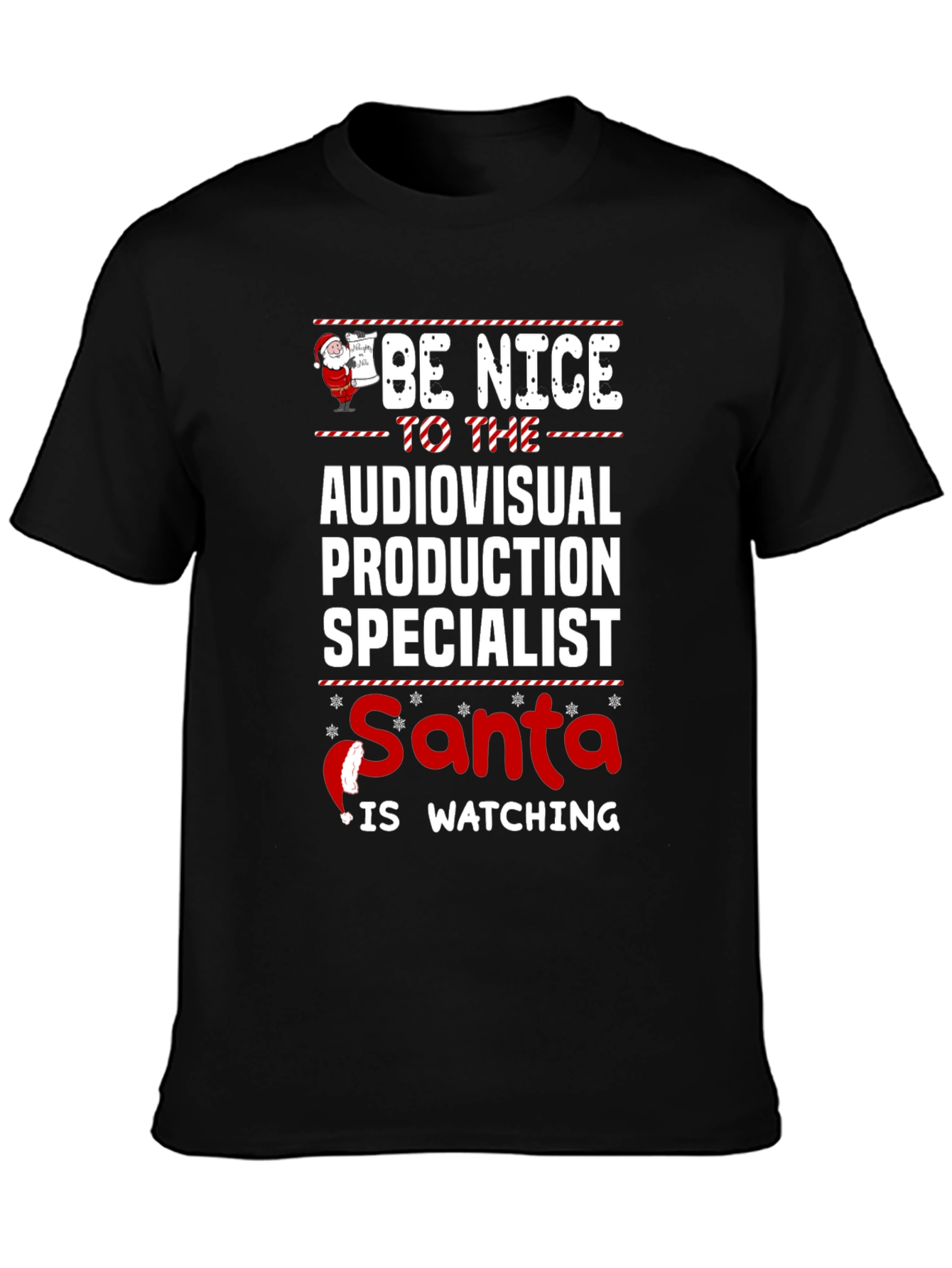 Audiovisual Production Specialist Santa T-Shirt