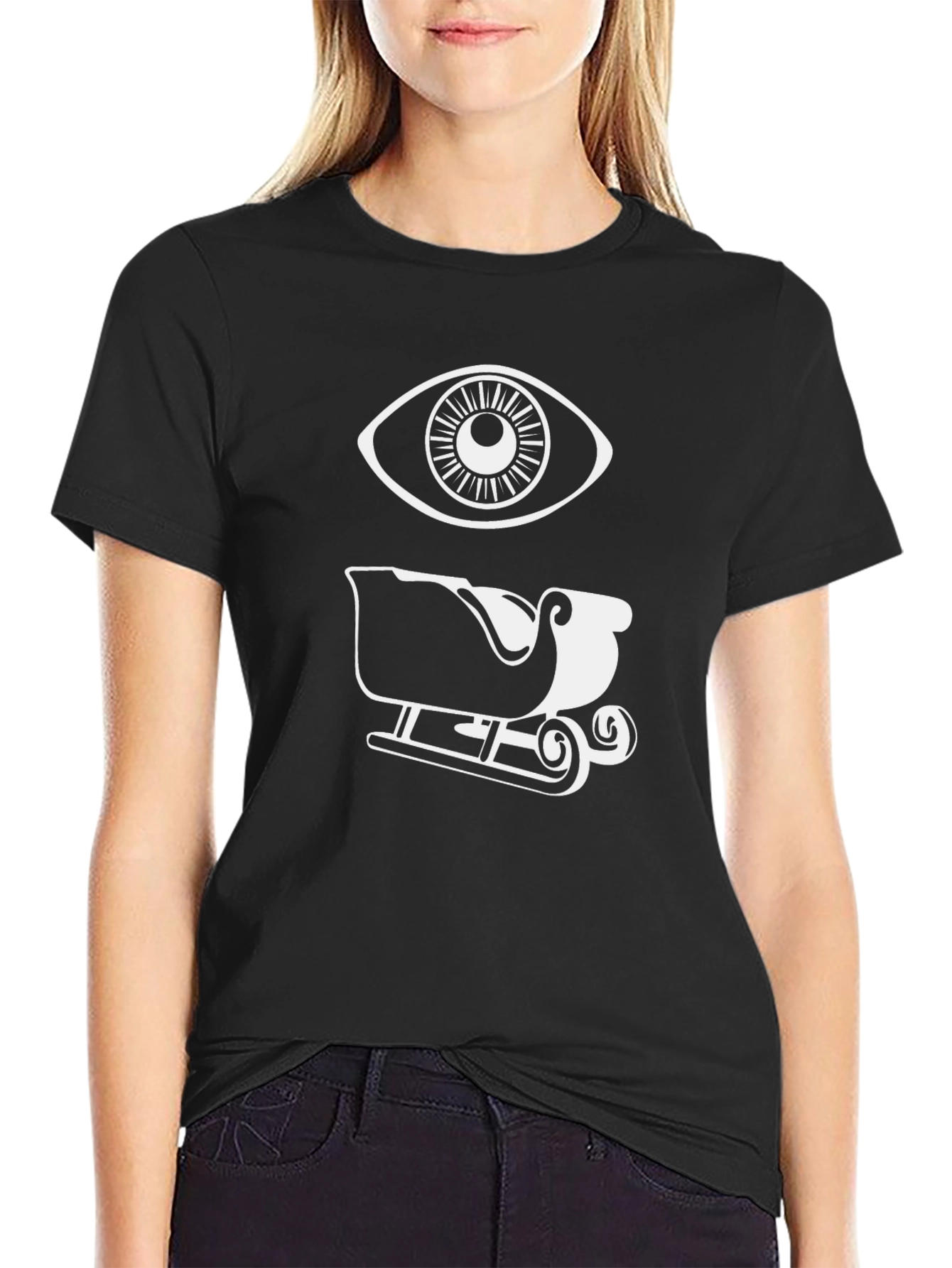Eye See Sleigh Funny Graphic Tee