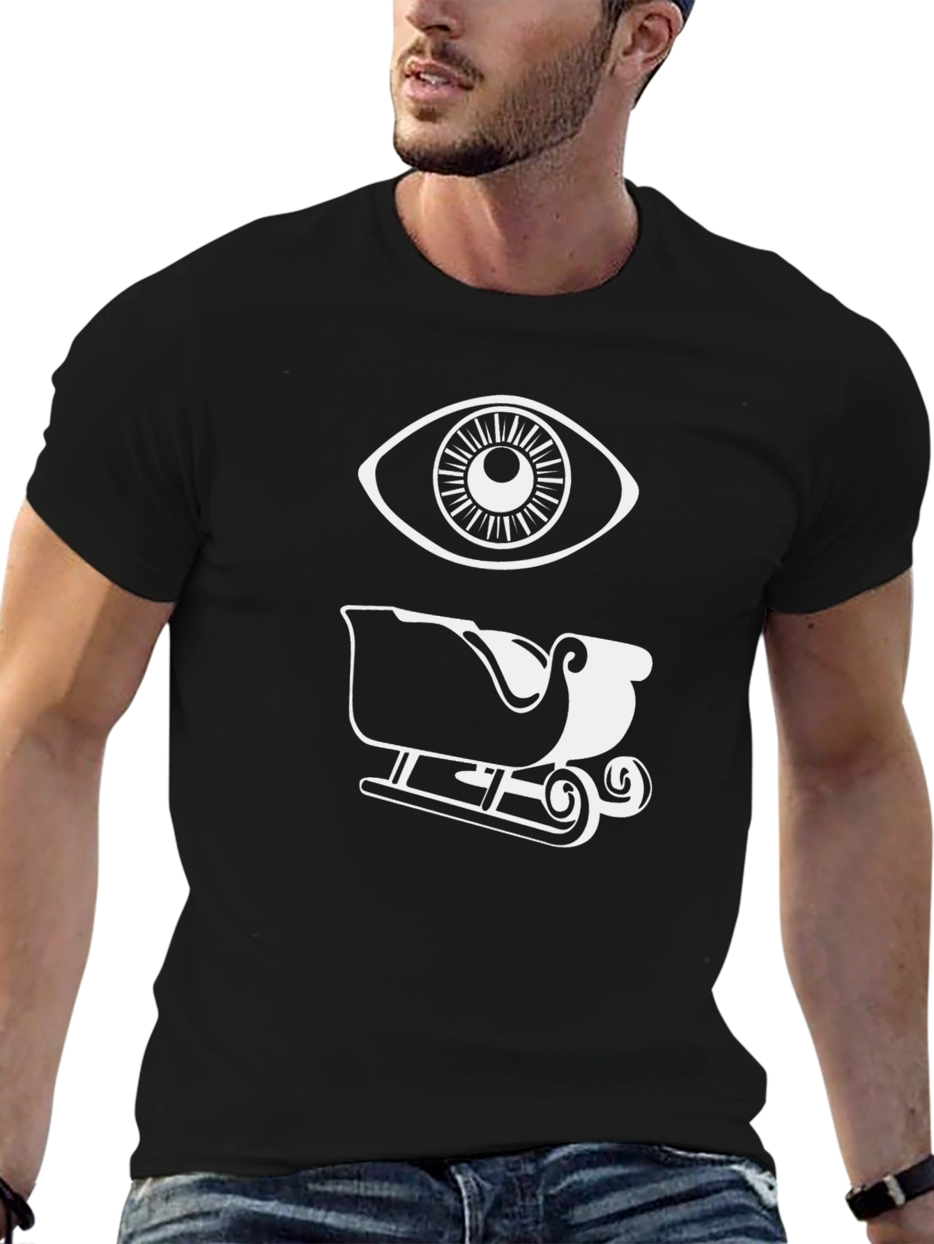 Eye See Sleigh Funny Graphic Tee