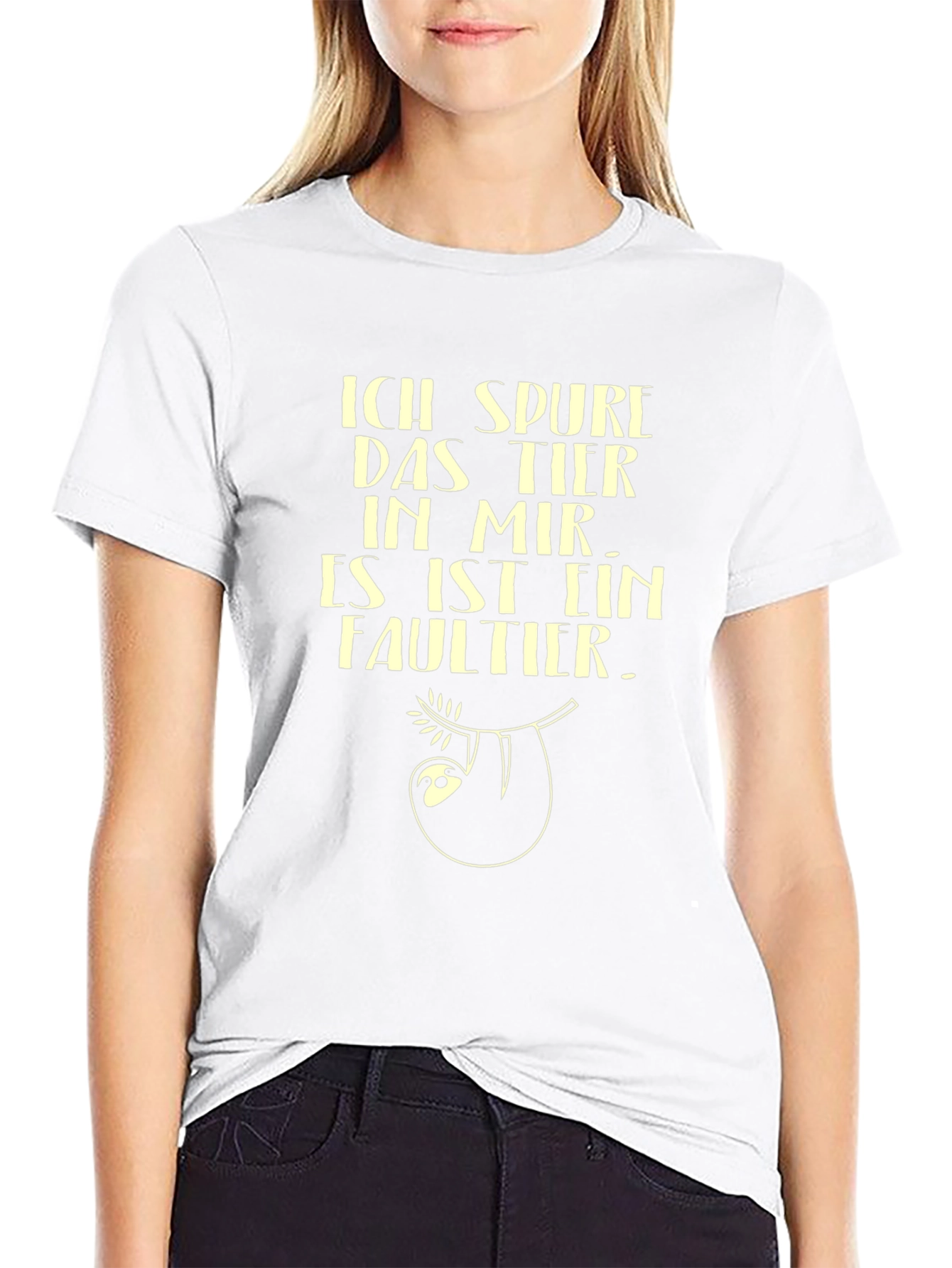 Ich Spure Das Tier Sloth Graphic T-Shirt