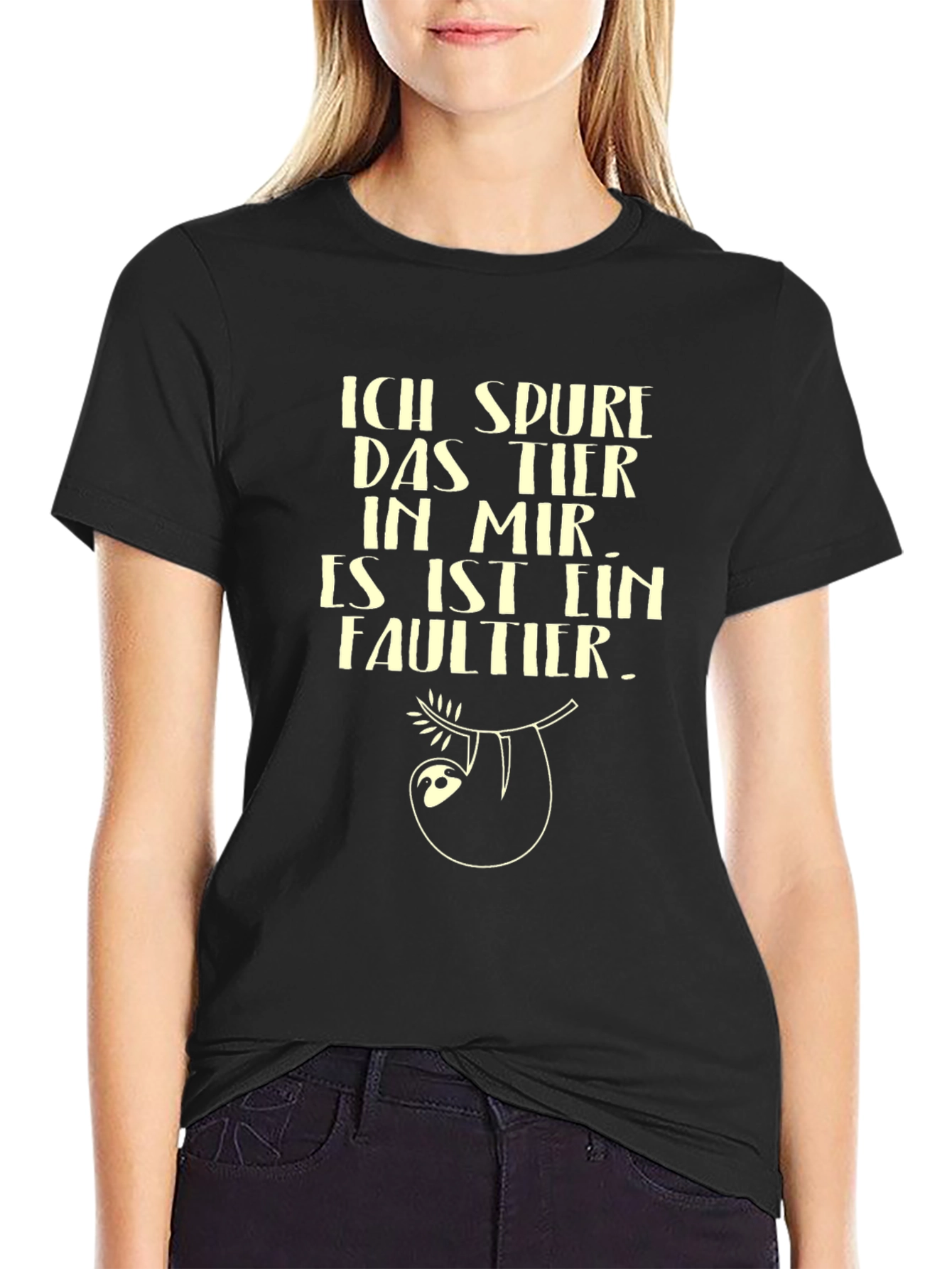 Ich Spure Das Tier Sloth Graphic T-Shirt