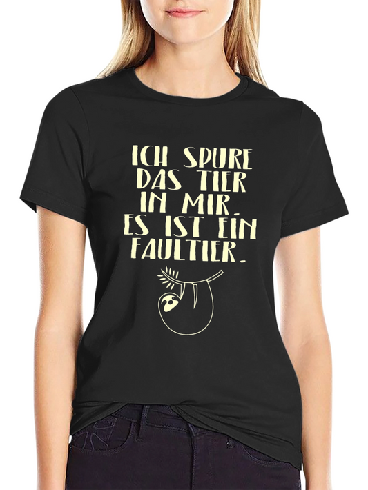 Ich Spure Das Tier Sloth Graphic T-Shirt