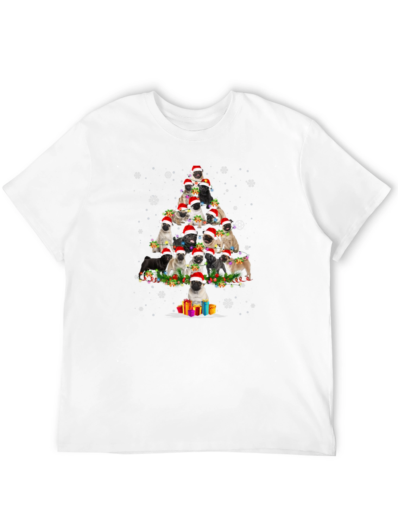 Pug Christmas Tree T-Shirt