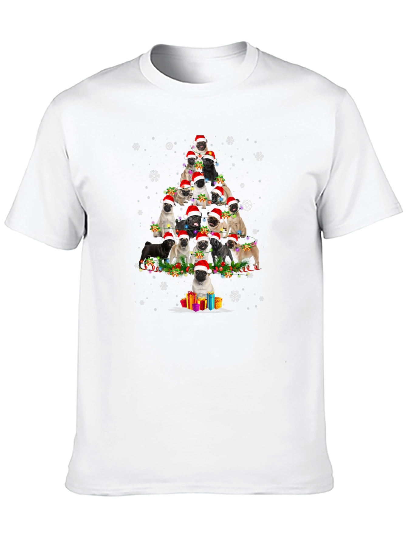 Pug Christmas Tree T-Shirt