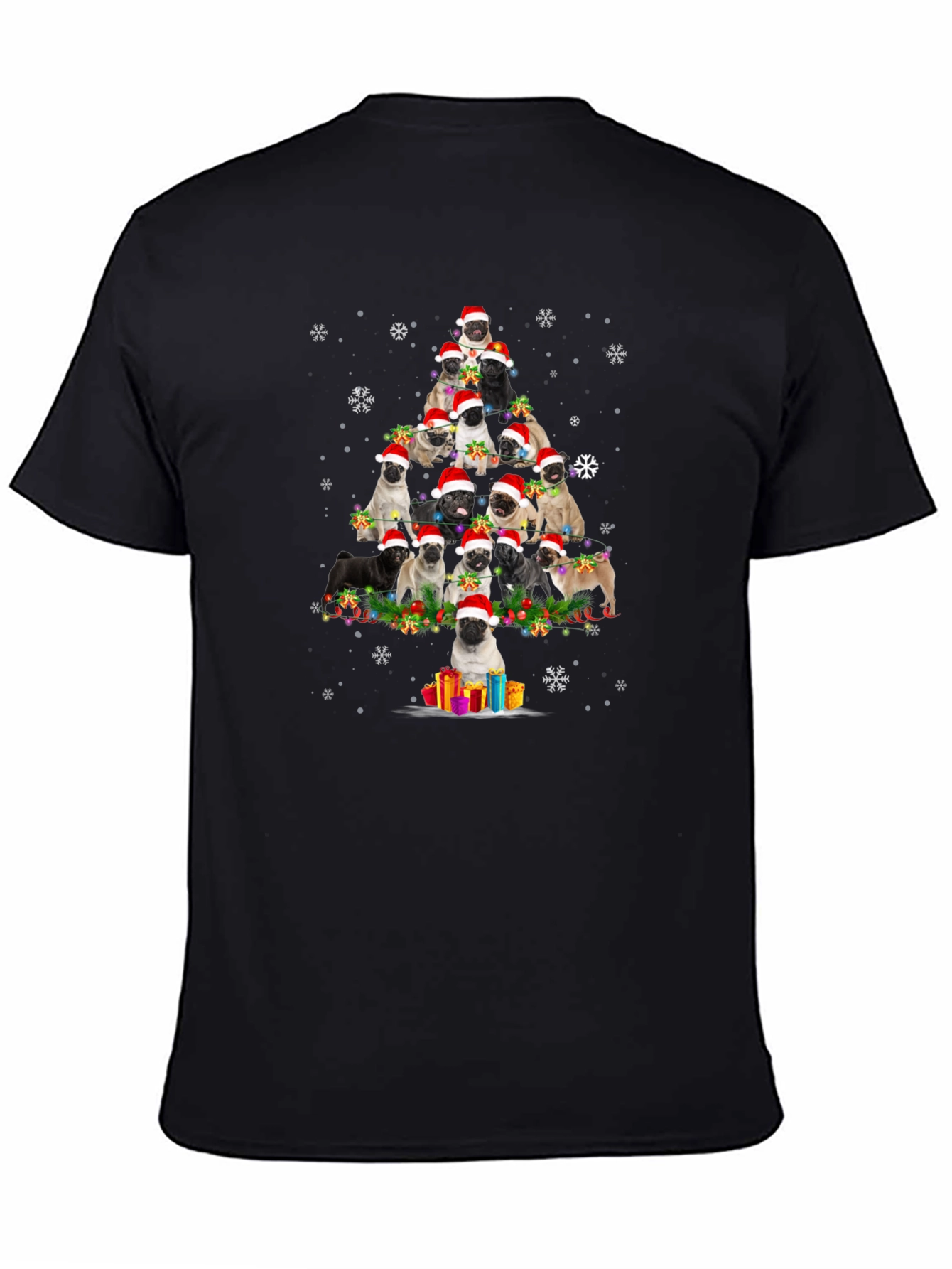 Pug Christmas Tree T-Shirt