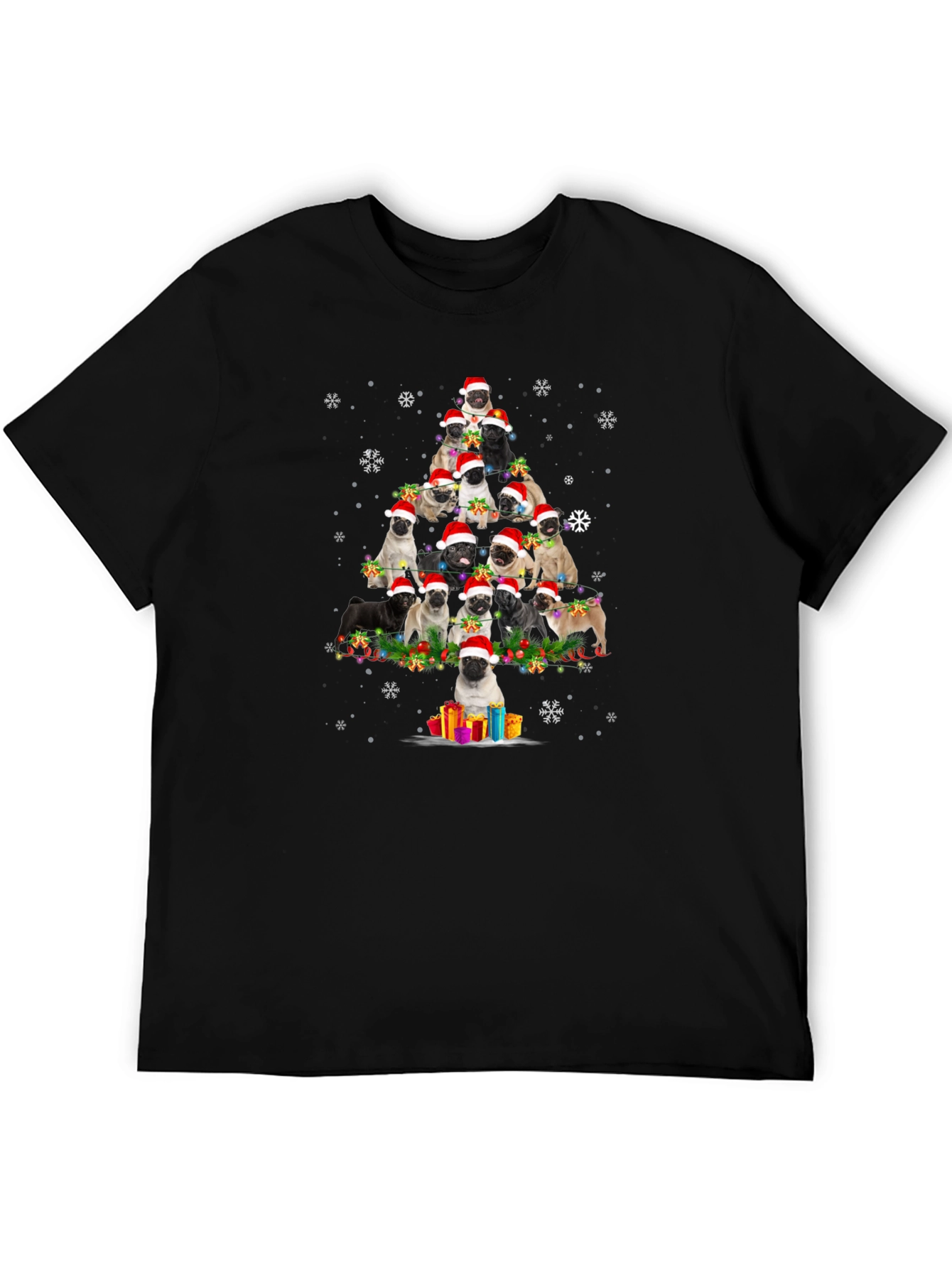Pug Christmas Tree T-Shirt