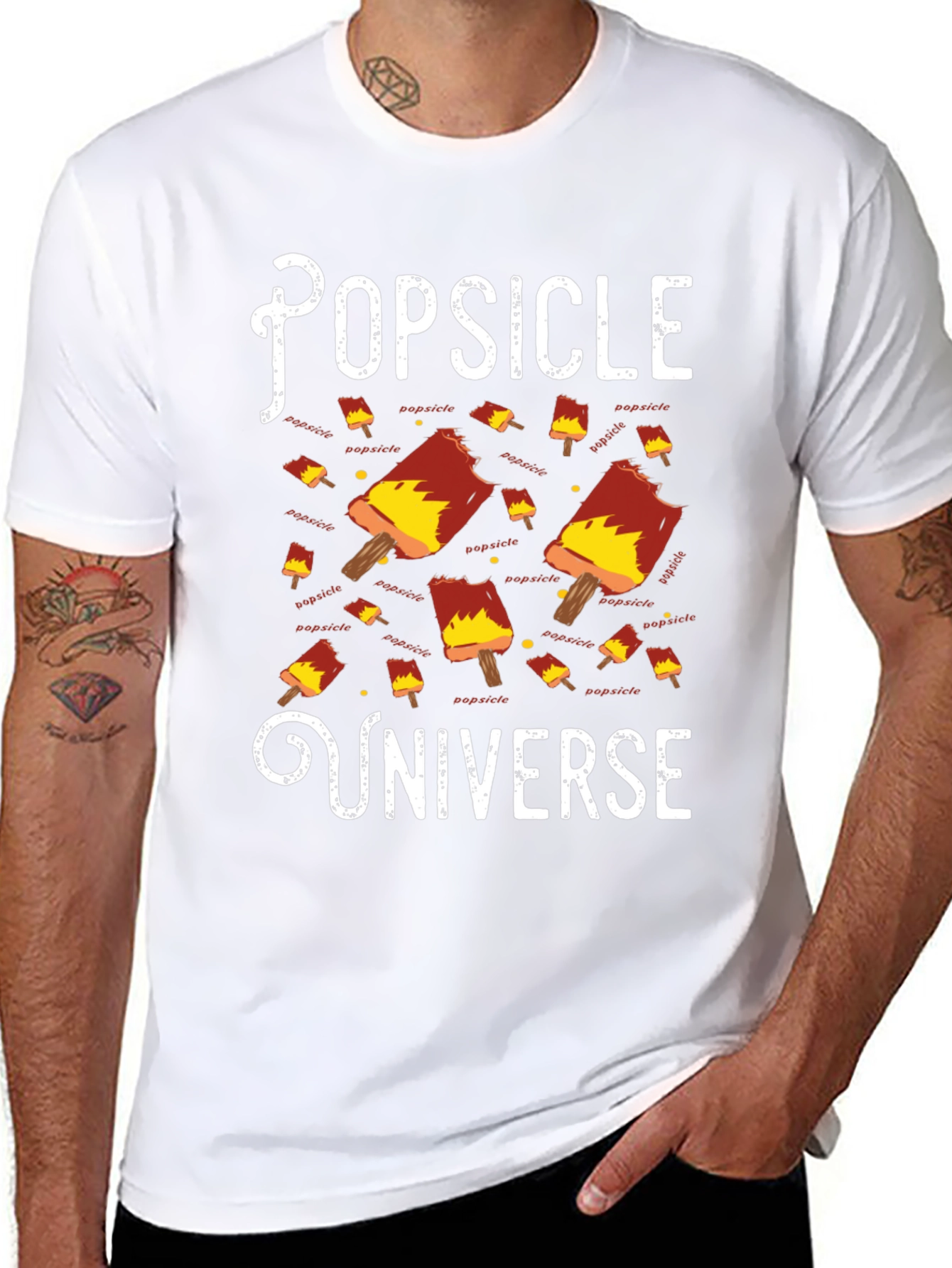 Popsicle Universe Graphic Tee - Cool Summer Style