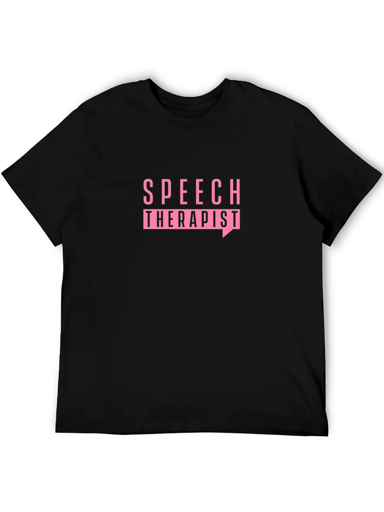 Speech Therapist T-Shirt - Black Cotton Tee
